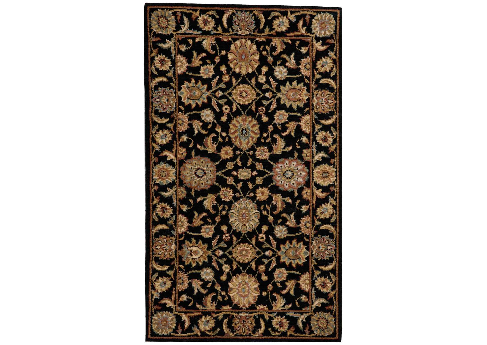 Nourison Living Treasures LI05 Black 3'x5' Area Rug,Nourison