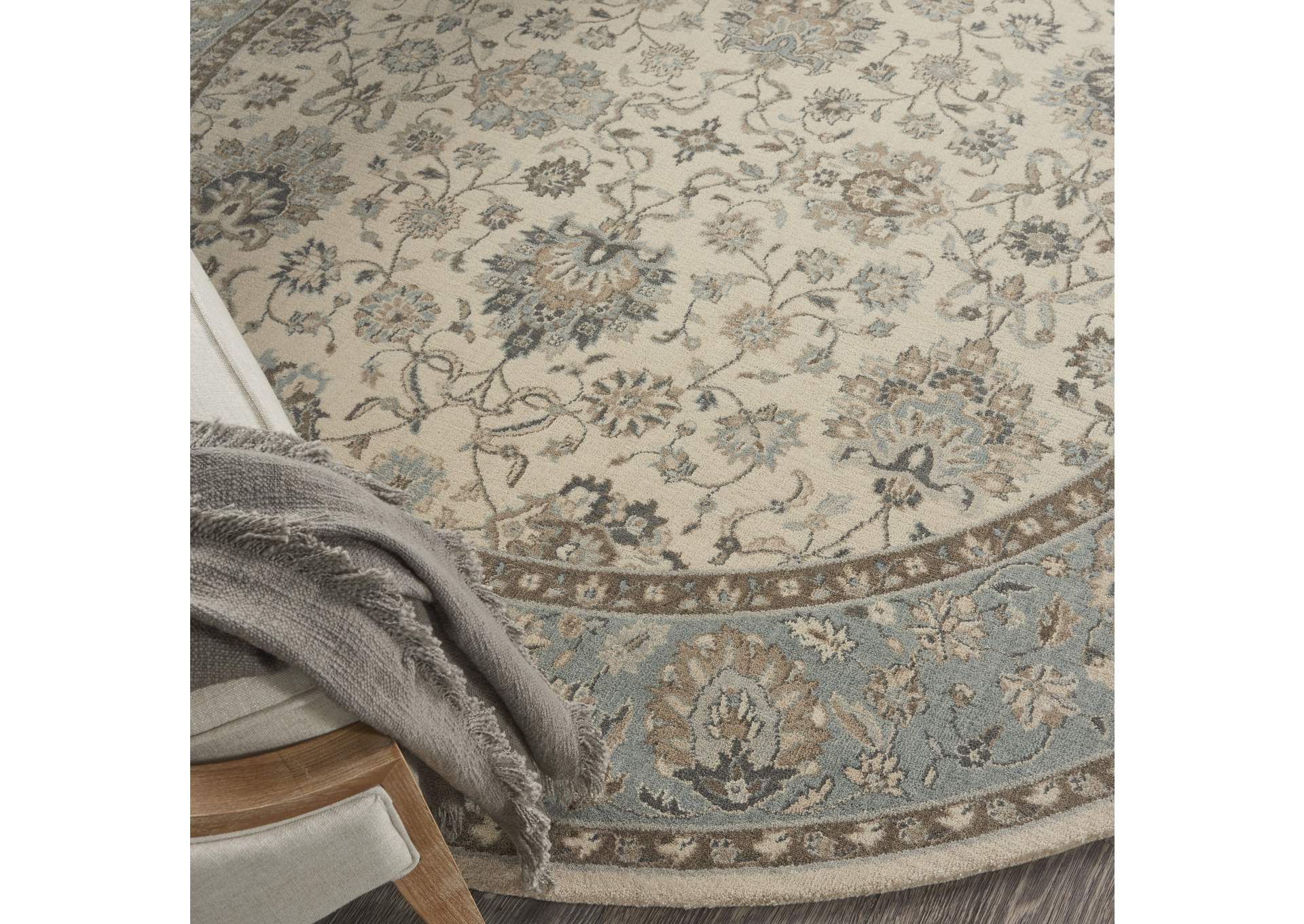 Nourison Living Treasures 8' Round Area Rug,Nourison