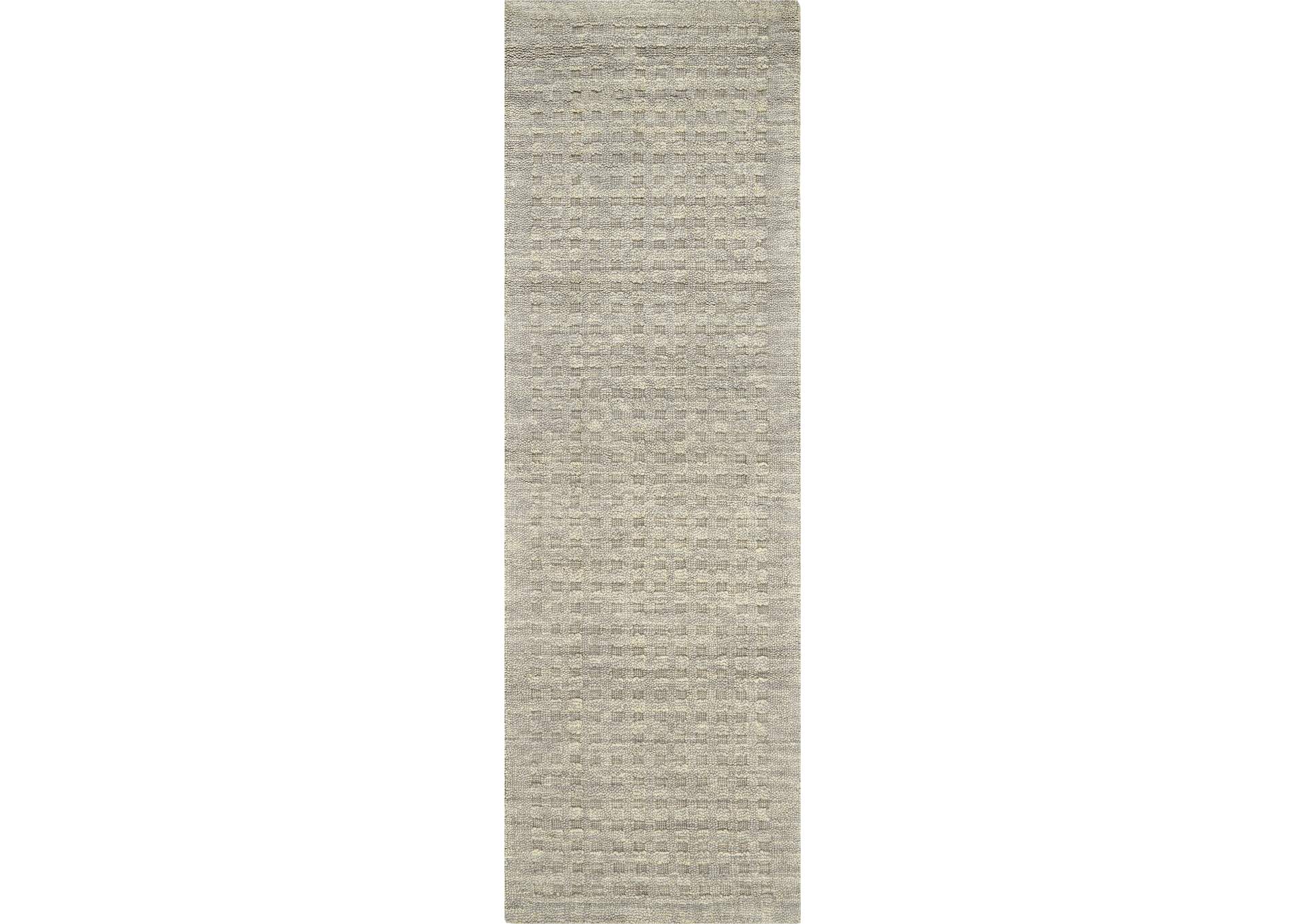 Nourison Marana MNN01 Black 8' Runner Wool Hallway Rug,Nourison