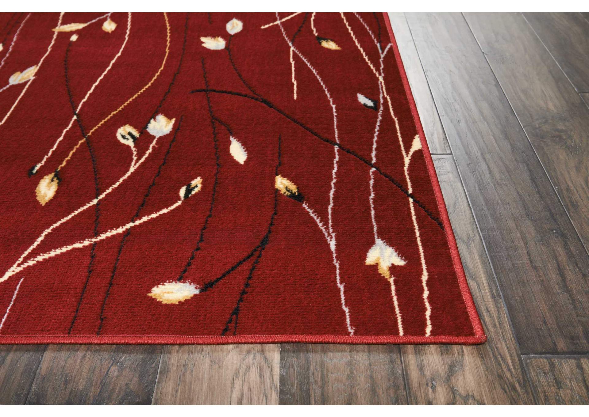 Nourison Grafix GRF15 Red 8'x10' Large Rug,Nourison