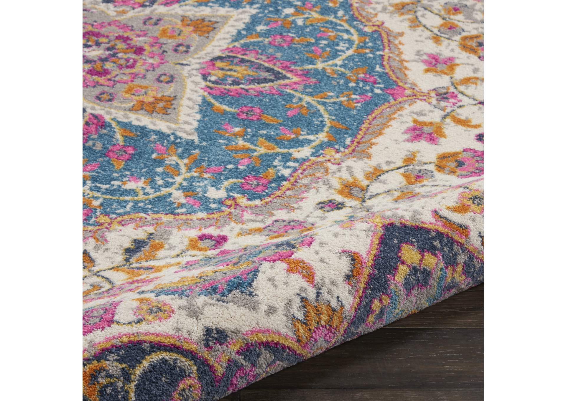 Nourison Passion Bohemian Ivory Multi Colored Area Rug,Nourison