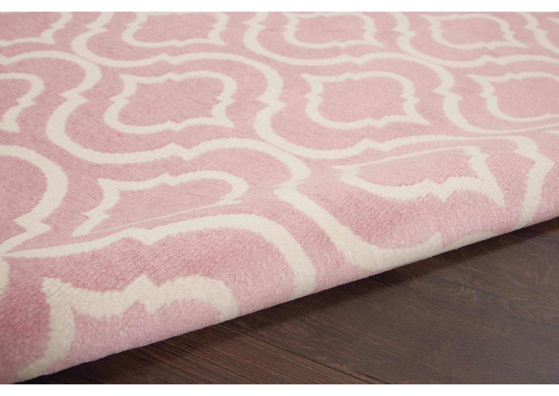 Nourison Jubilant JUB19 Pink 4'x6' Moroccan Area Rug,Nourison