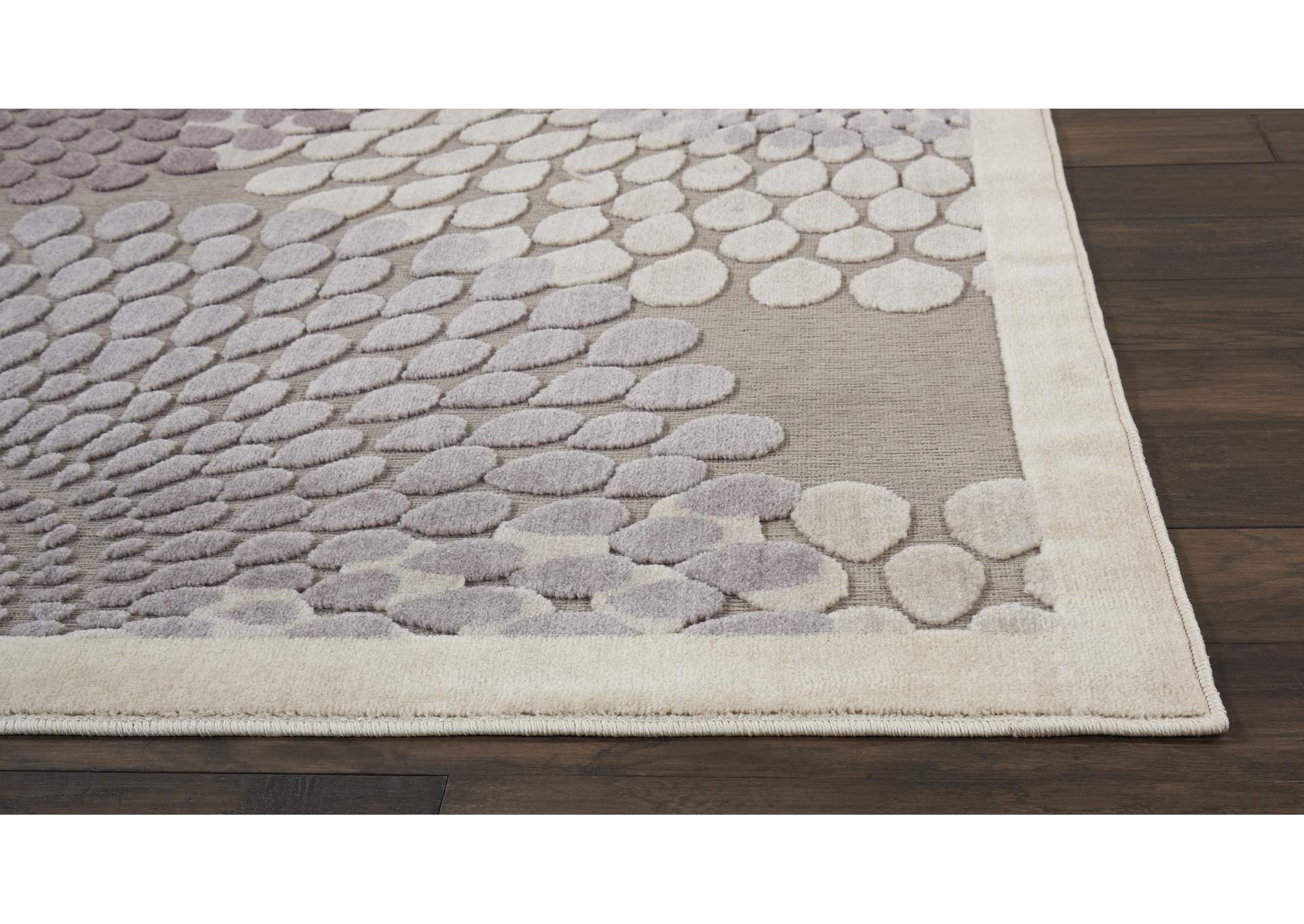 Nourison Graphic Illusions GIL04 Grey 9'x12' Rug,Nourison