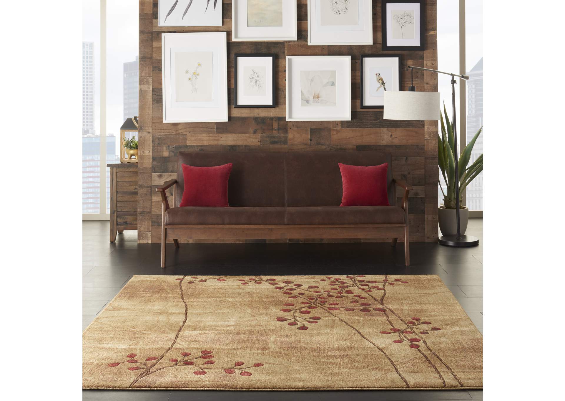 Nourison Somerset ST74 Brown 7' Square Rug,Nourison
