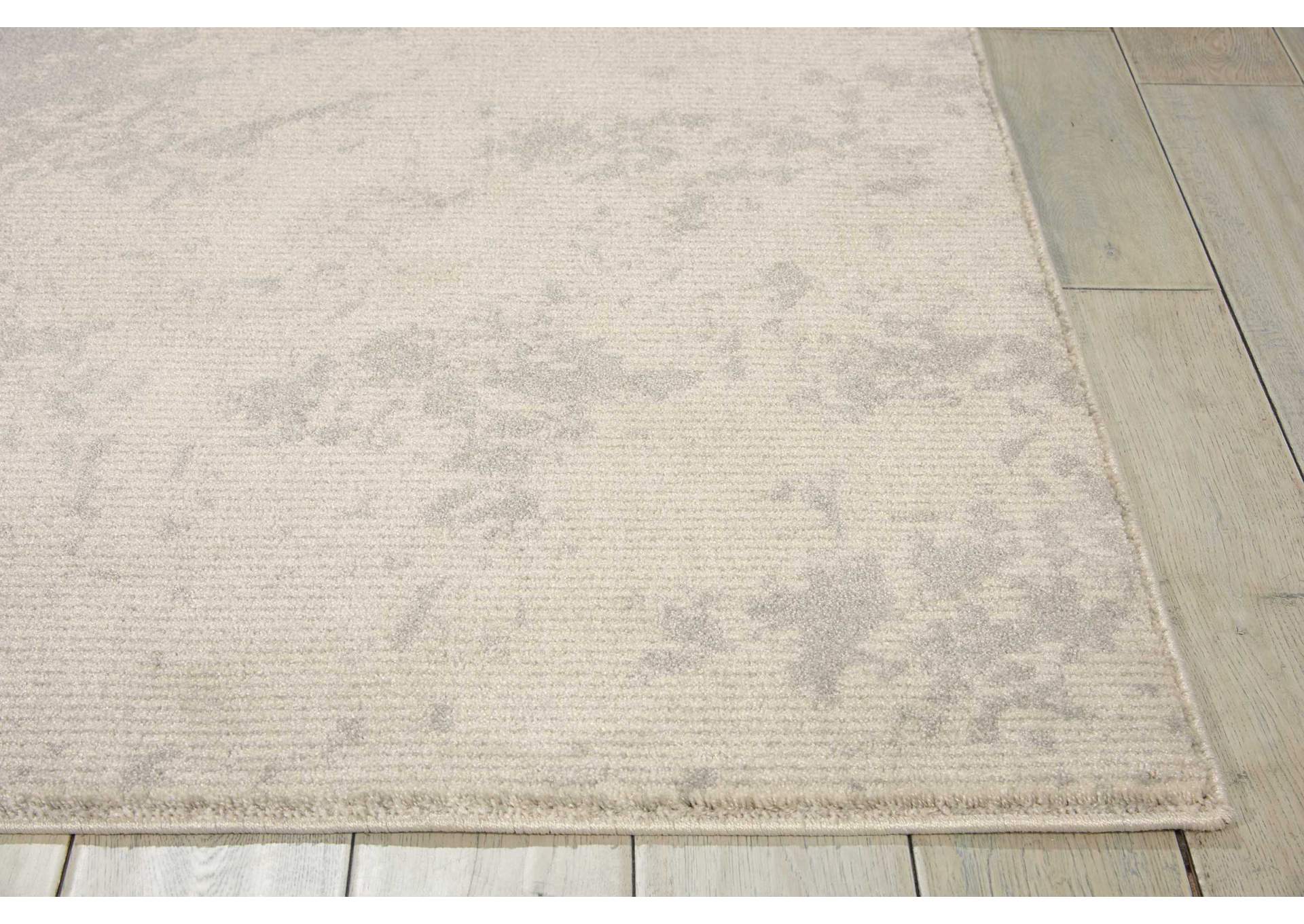 Nourison Maxell MAE12 Grey and White 8'x11' Oversized Rug,Nourison