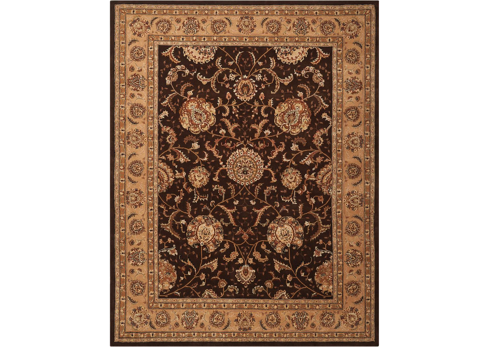 Nourison 2000 2206 Brown 8'x10' Area Rug,Nourison