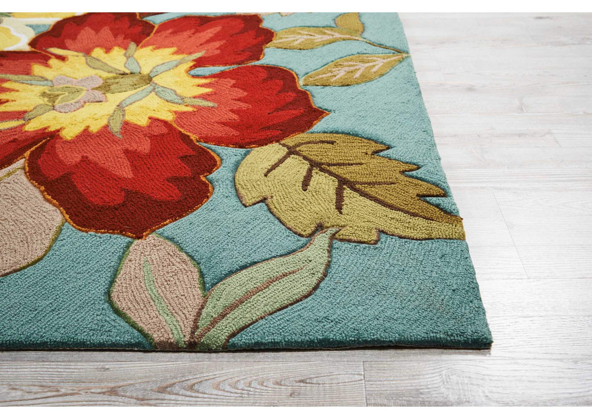 Nourison Fantasy FA18 Blue 8'x11' Rug,Nourison