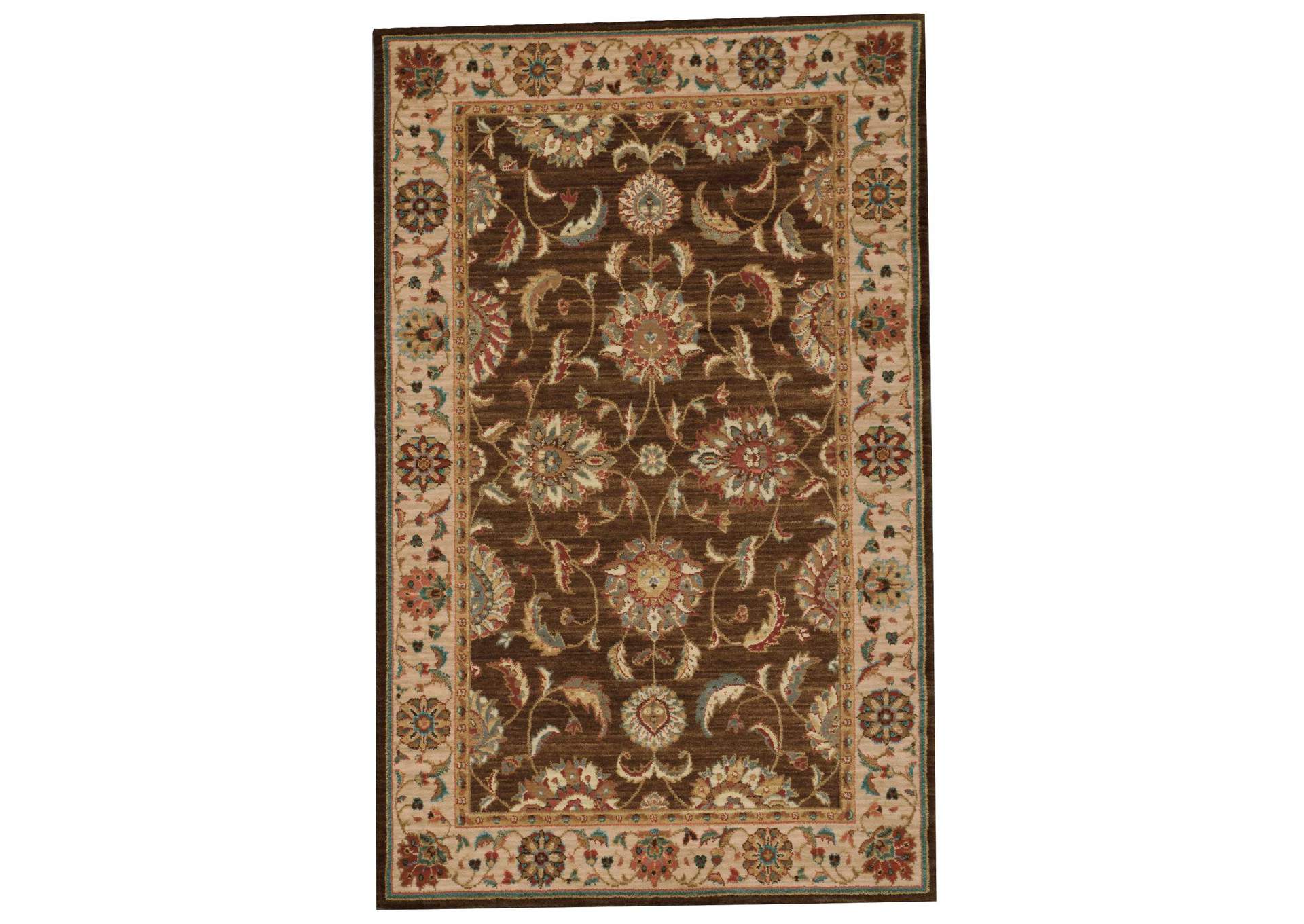 Nourison Living Treasures LI04 Brown 4'x6' Area Rug,Nourison