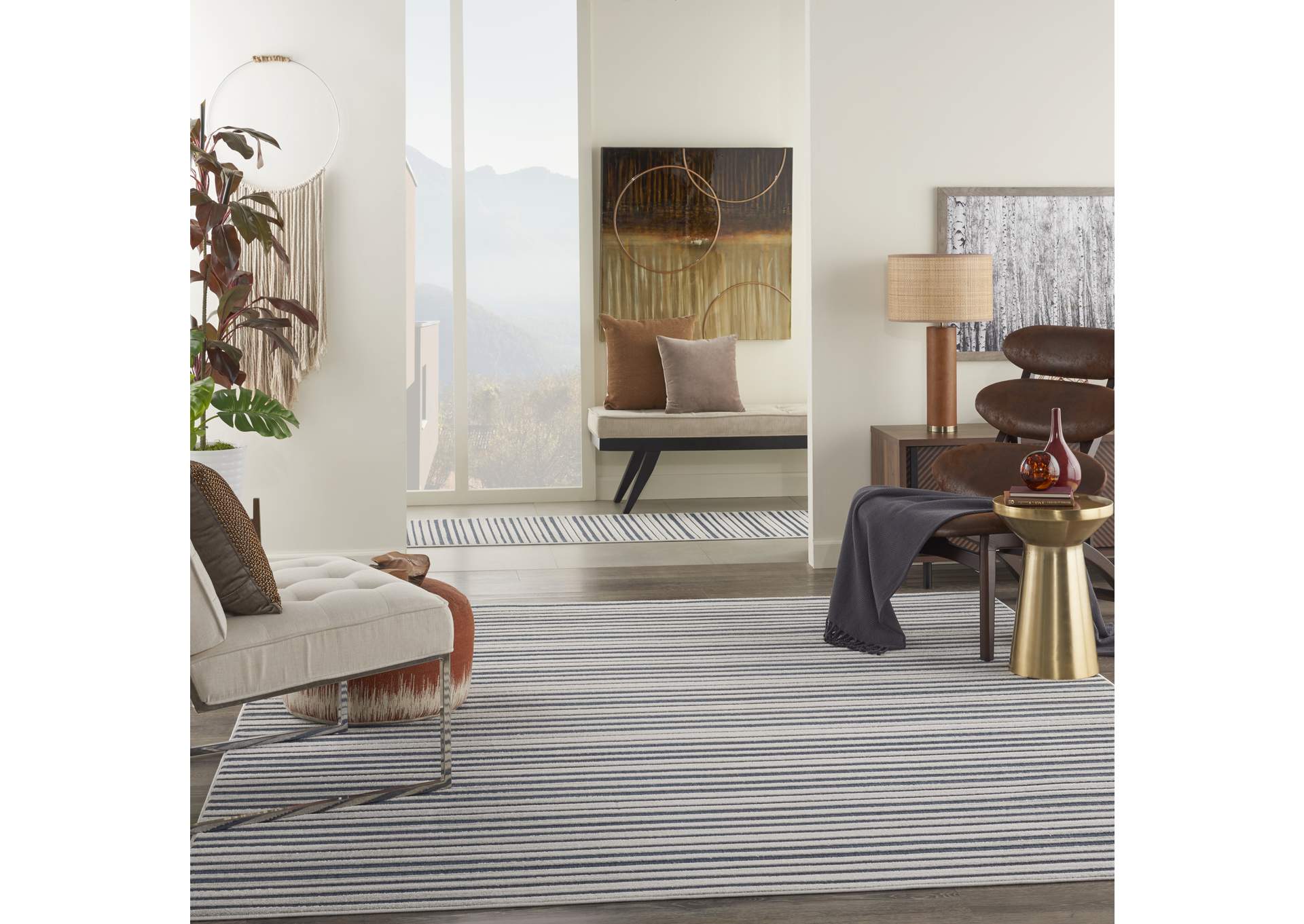Nourison Key Largo 9'x12' Blue Area Rug,Nourison