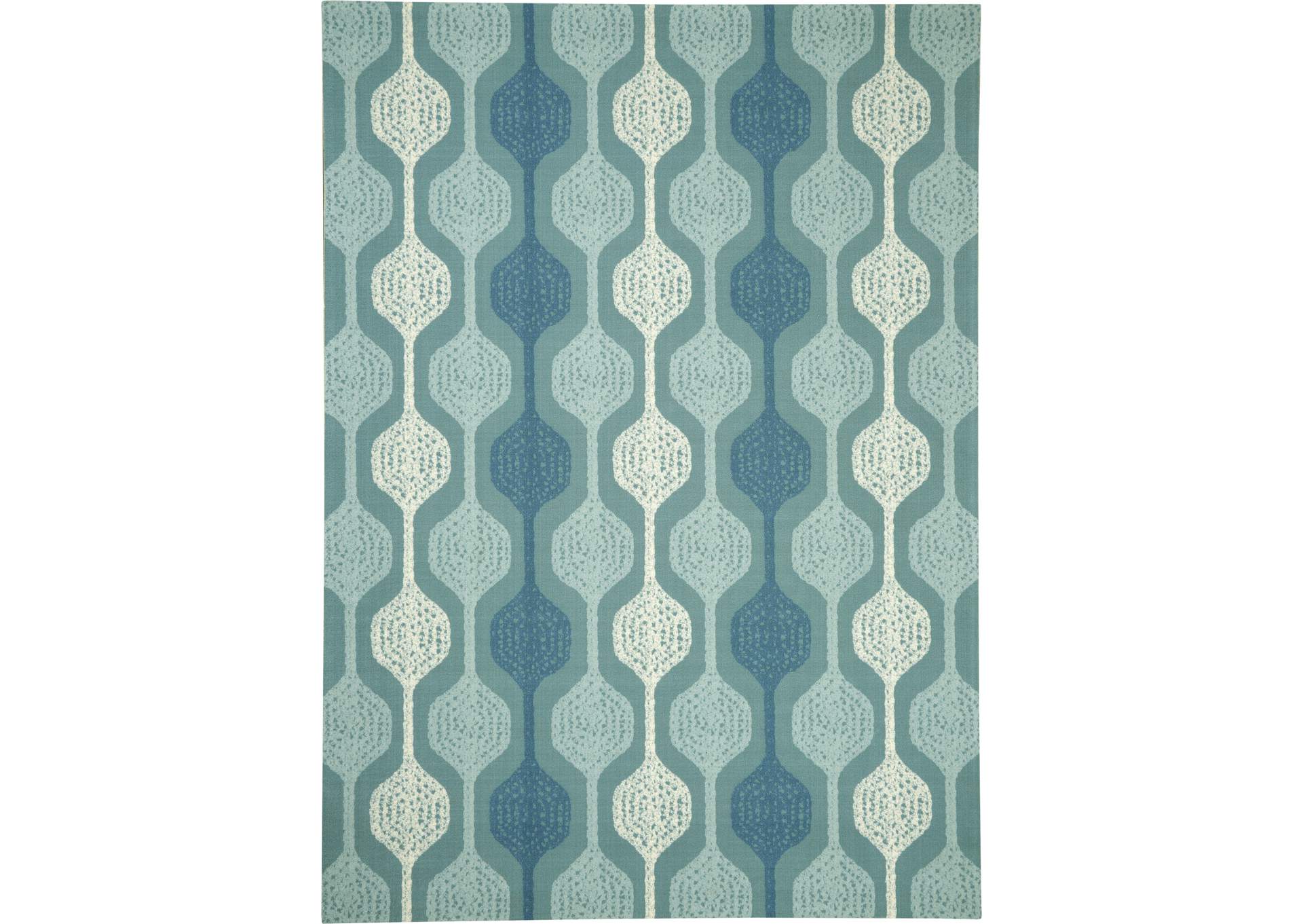 Waverly Sun N Shade SND70 Blue 10'x13' Oversized Indoor-outdoor Rug,Nourison