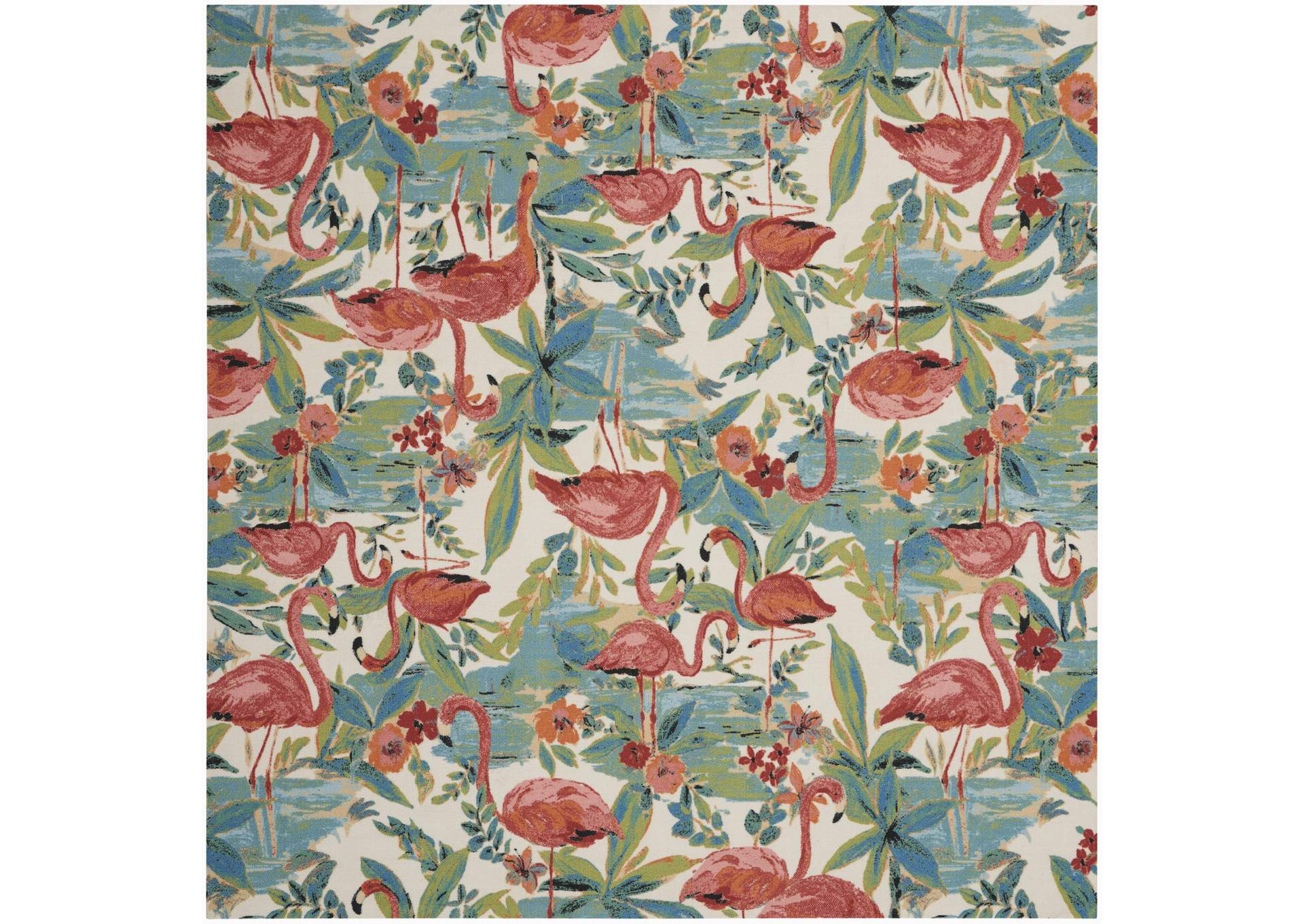 Nourison Wav01/Sun & Shade 7' Square Area Rug,Nourison