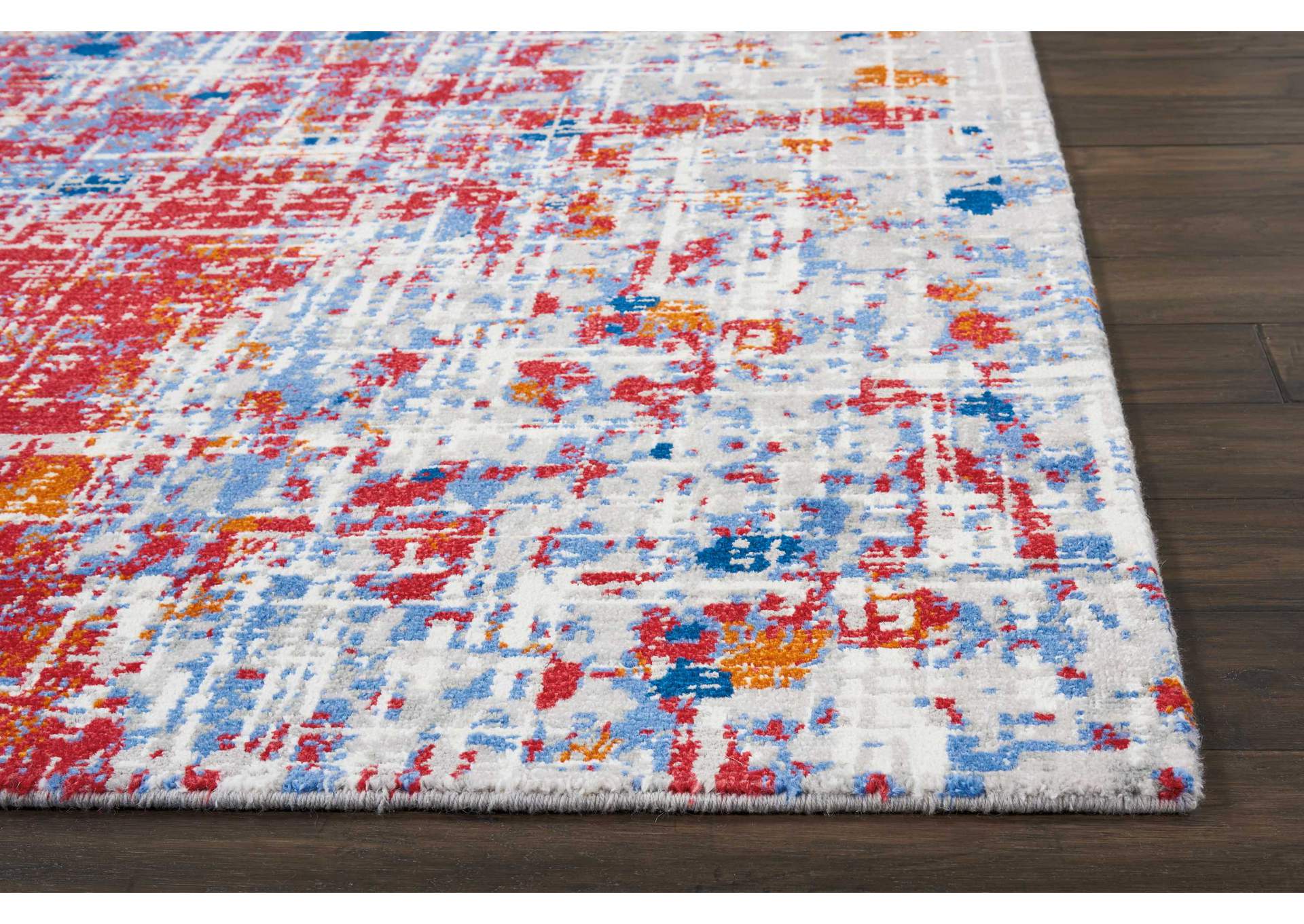 Nourison Twilight TWI25 Red and Blue 9'x12' Oversized Rug,Nourison