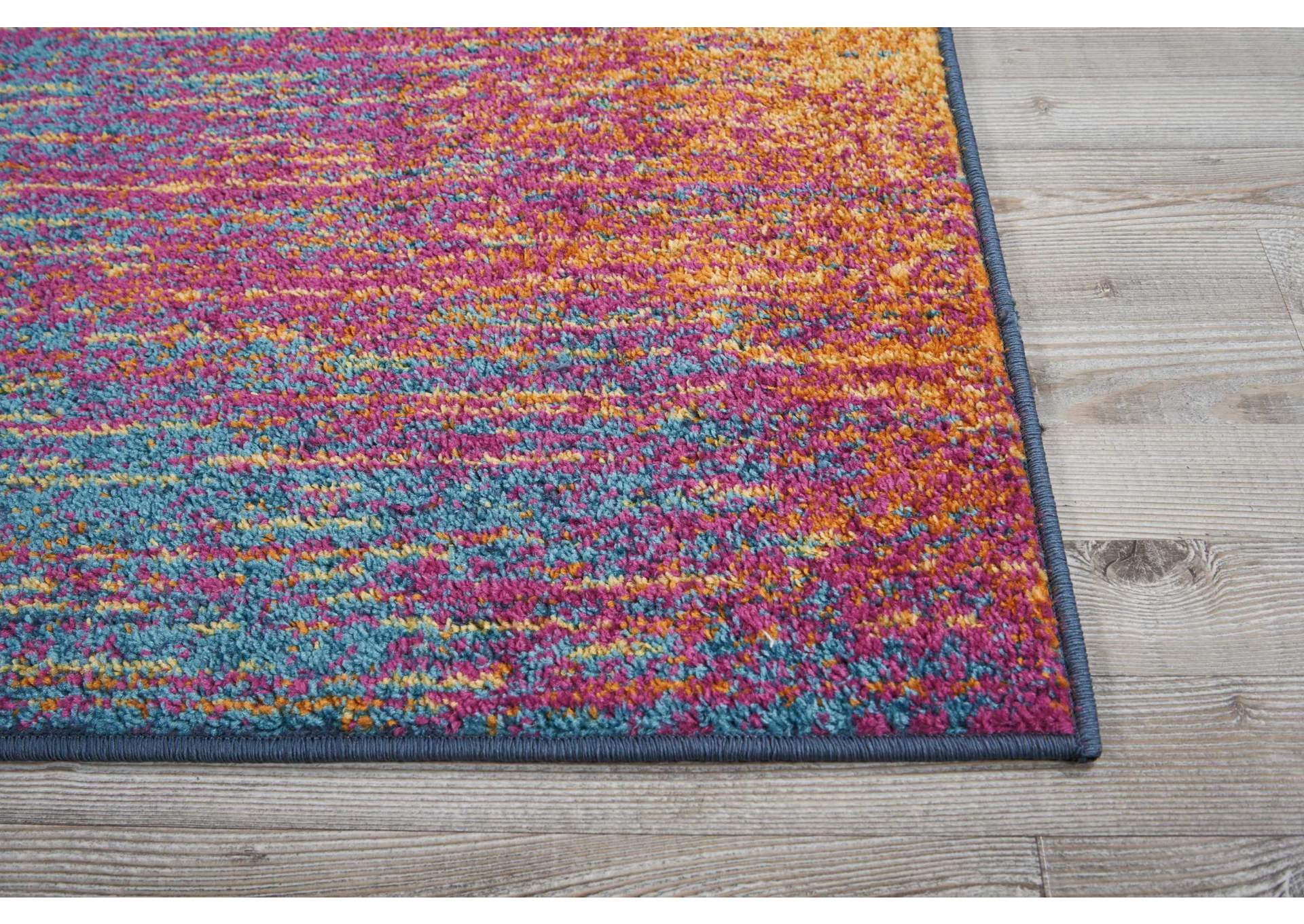 Nourison Passion PSN09 Multicolor 6' Runner Hallway Rug,Nourison