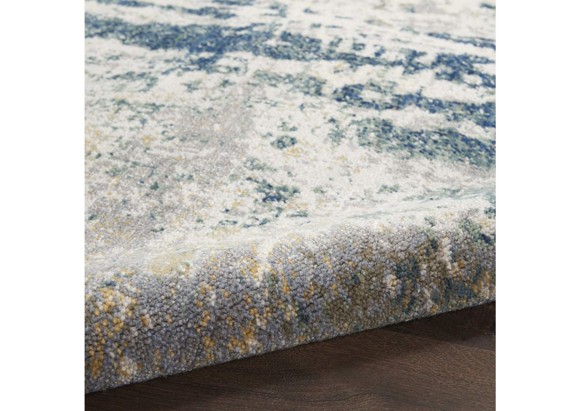 Nourison Artworks ATW05 Blue and Grey 9'x12' Rug,Nourison