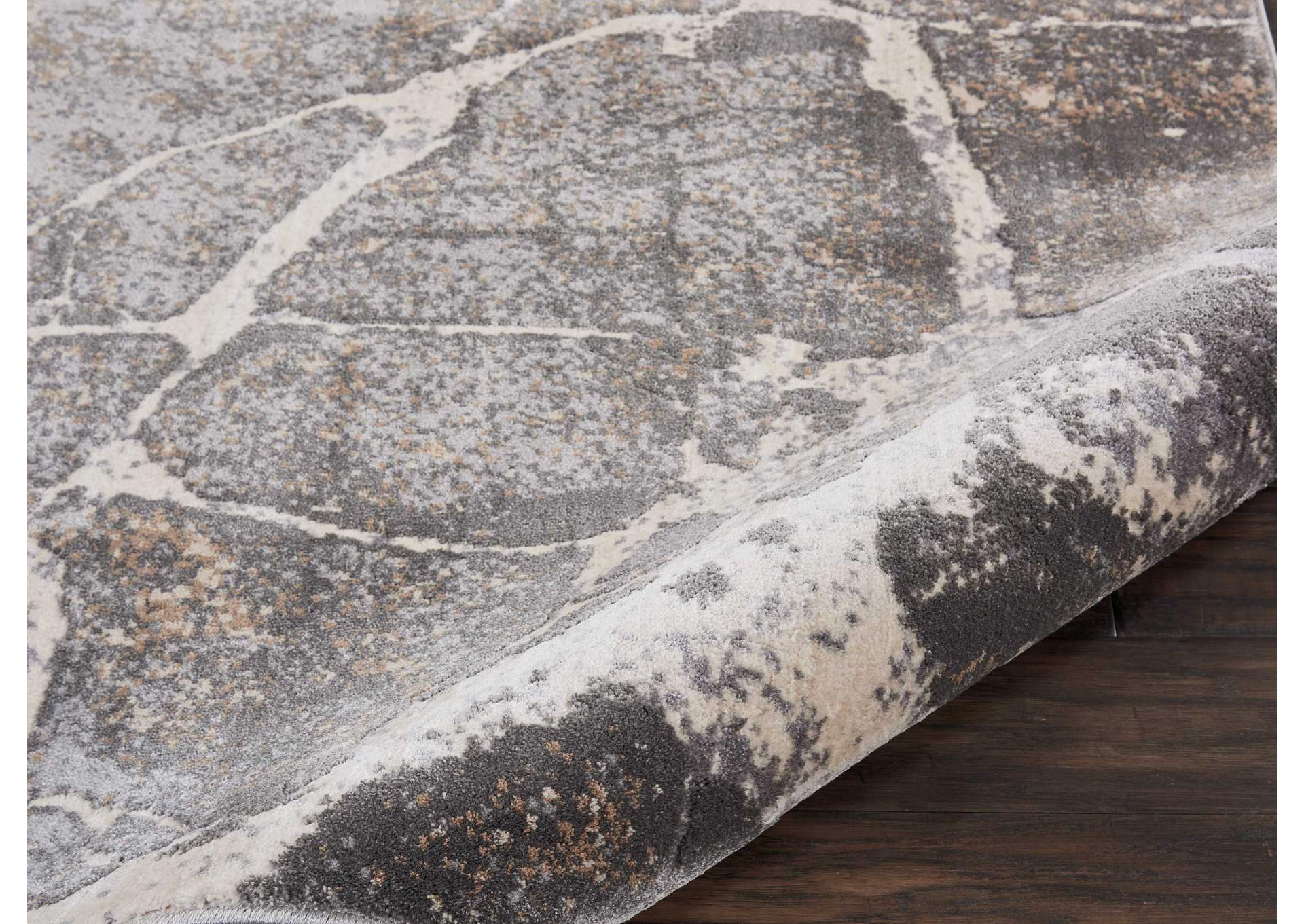 kathy ireland Home Heritage KI351 Grey 8'x11' Oversized Rug,Nourison