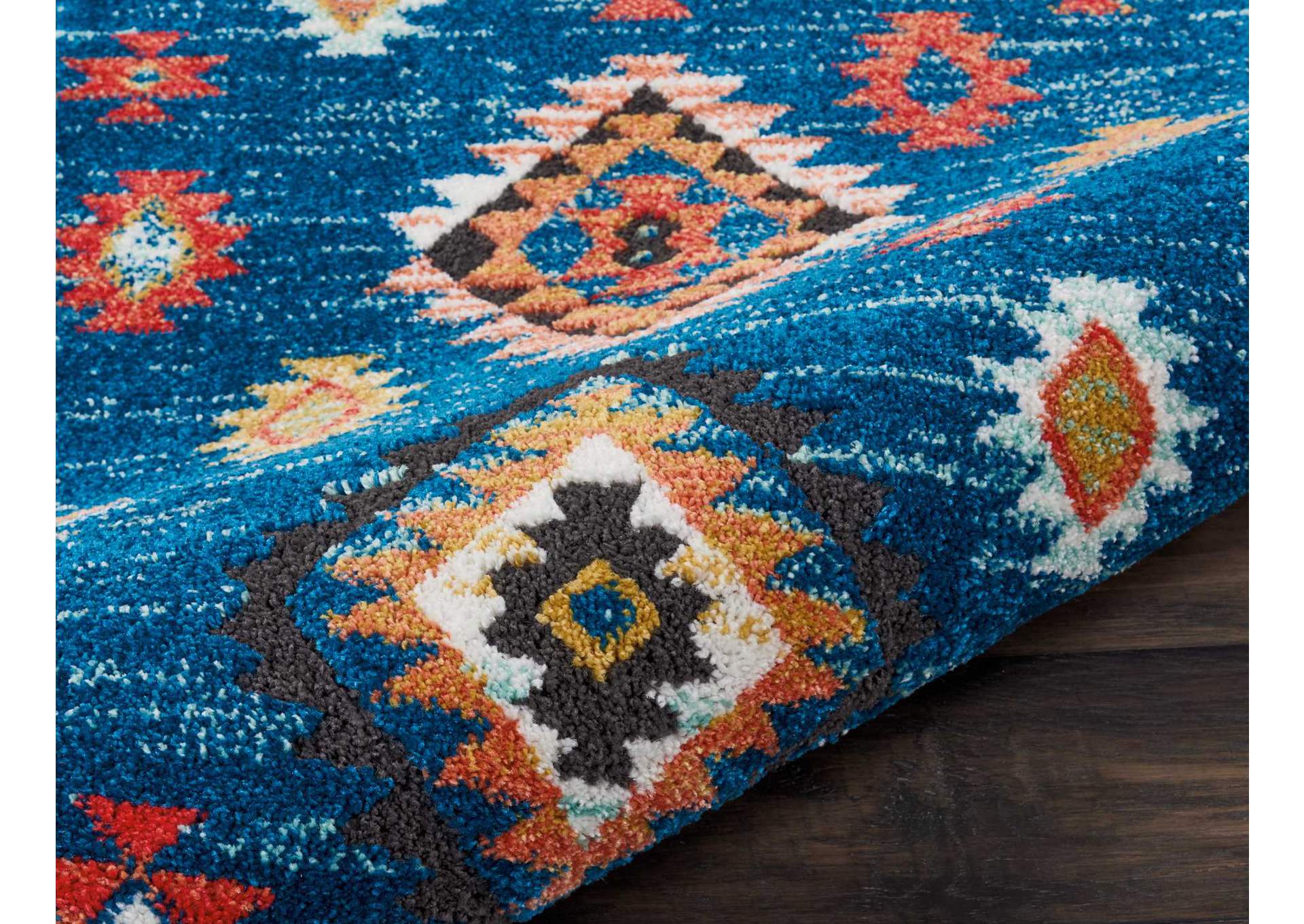 Nourison South Western NAV07 Blue 9'x13' Oversized Rug,Nourison