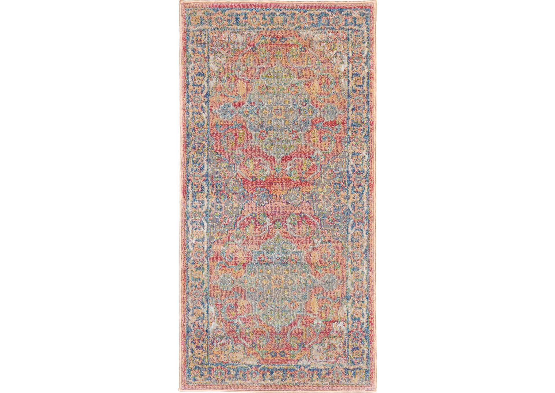Nourison Ankara Global ANR01 Multicolor Persian Area Rug,Nourison