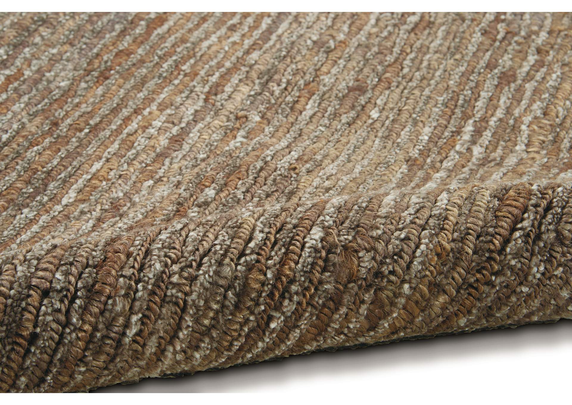 Calvin Klein Home Mesa MSA01 Brown 8' Runner Hallway Rug,Nourison