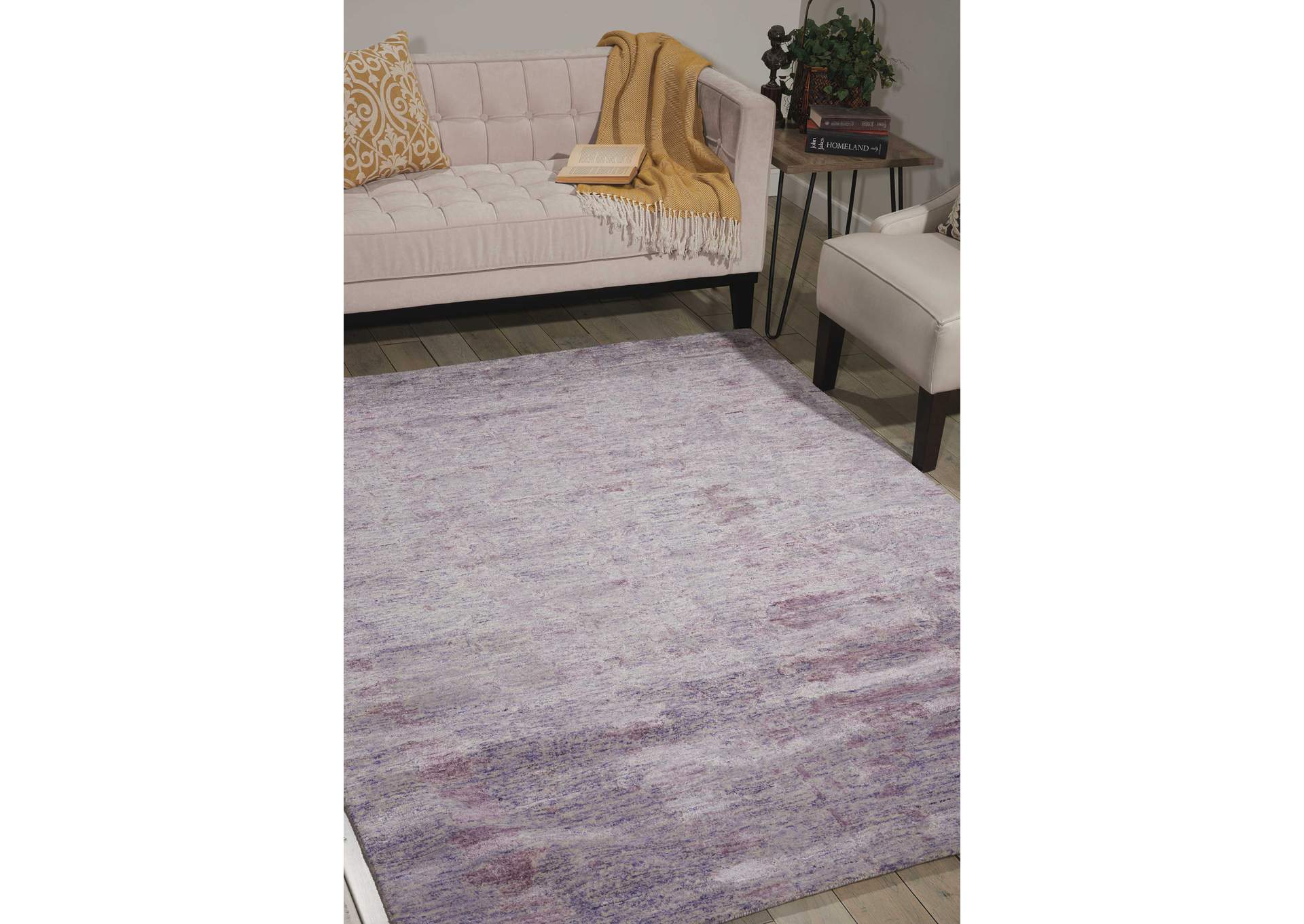 Nourison Gemstone GEM04 Purple 4'x6' Area Rug,Nourison