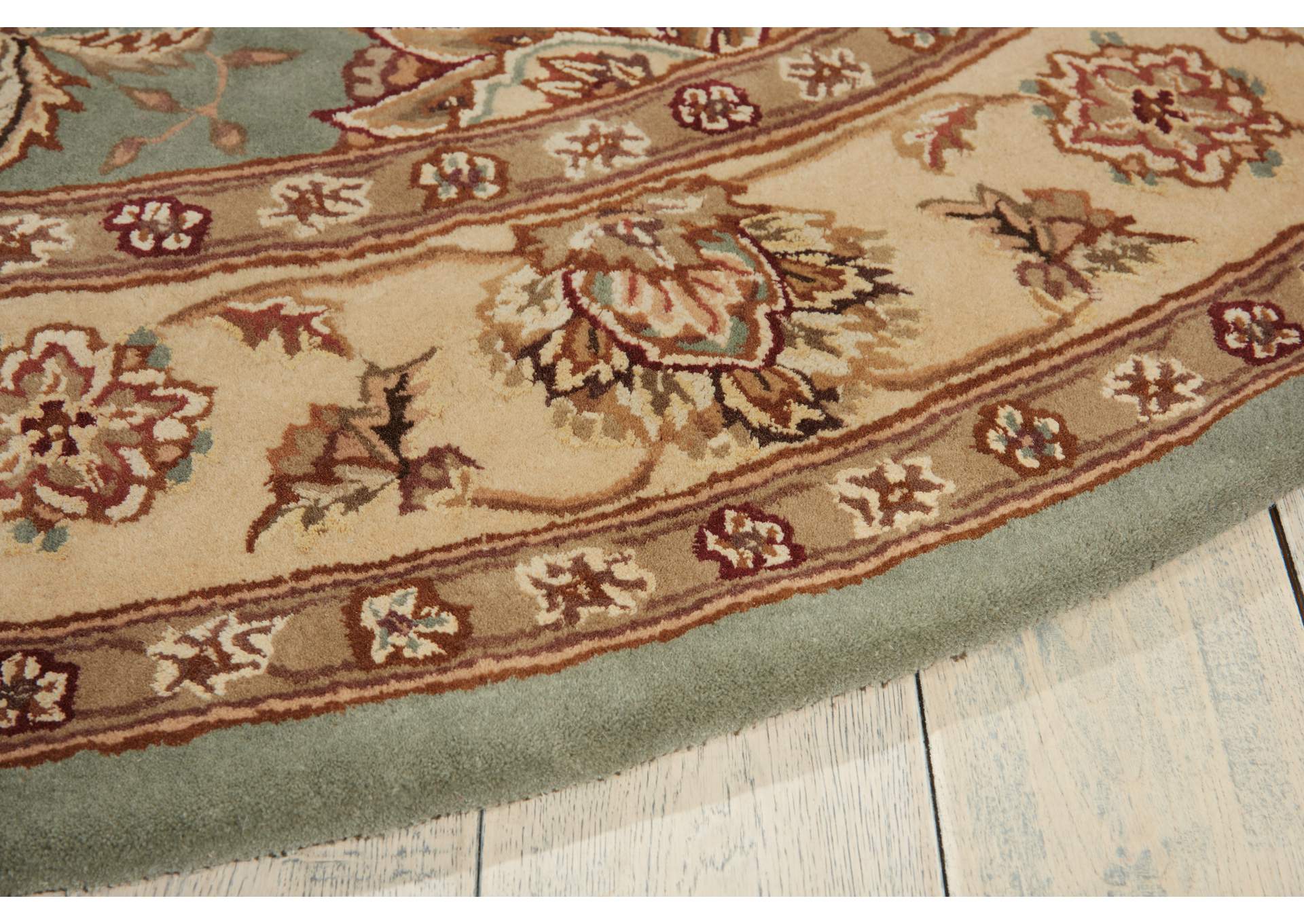 Nourison 2000 2210 Blue 6' Round Area Rug,Nourison