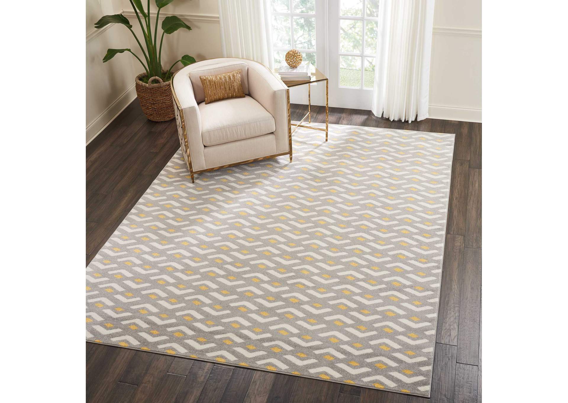 Nourison Harper DS300 Grey 8'x10' Large Rug,Nourison