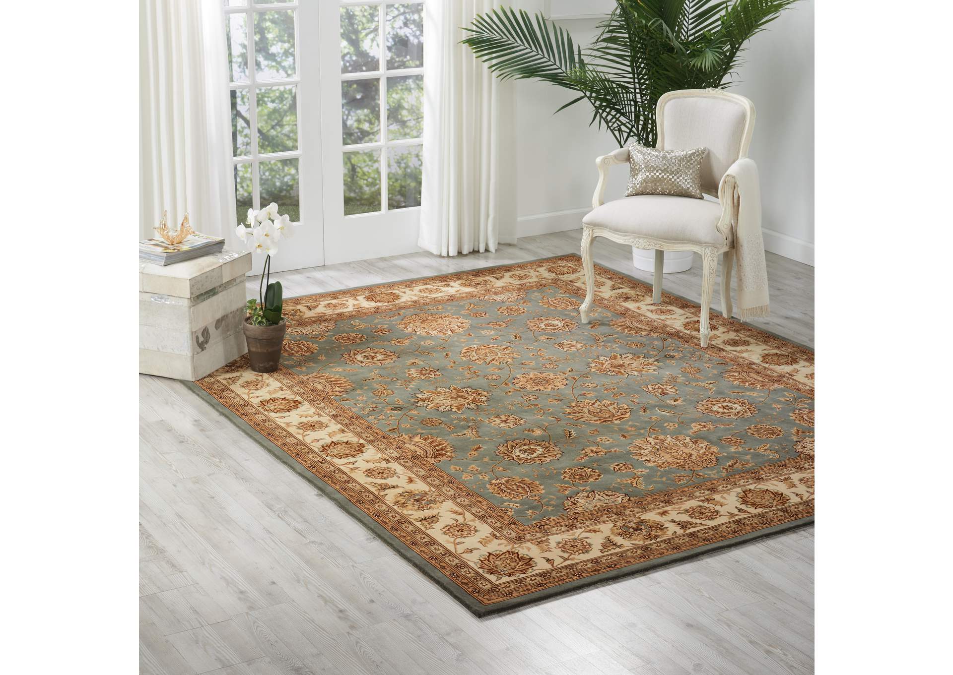 Nourison 2000 2210 Blue 8'x10' Area Rug,Nourison