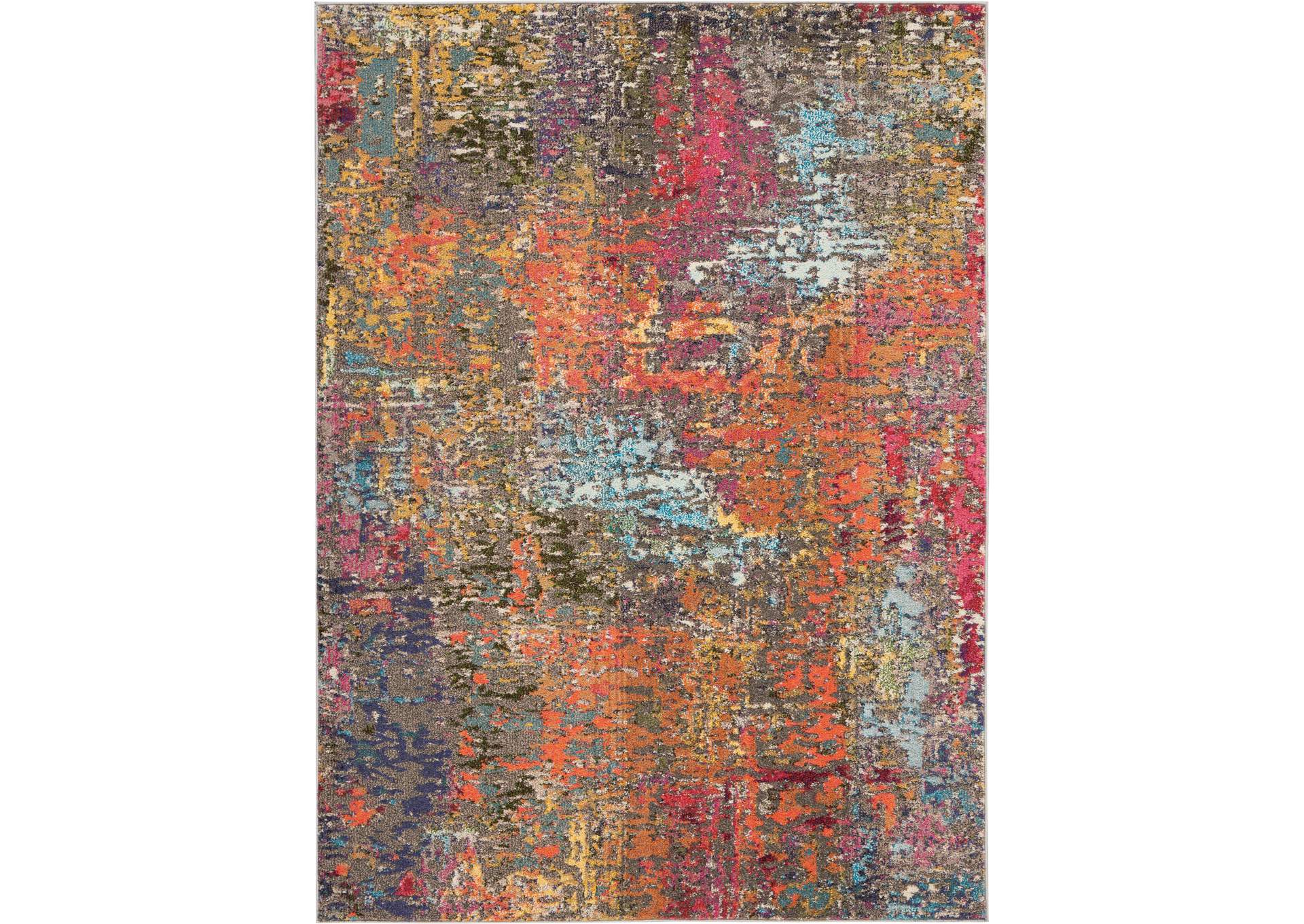 Nourison Celestial CES14 Multicolor 5'x7' Colorful Area Rug,Nourison