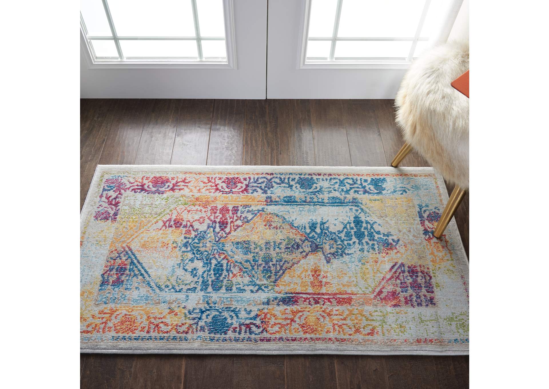 Nourison Ankara Global ANR04 Multicolor Boho Area Rug,Nourison