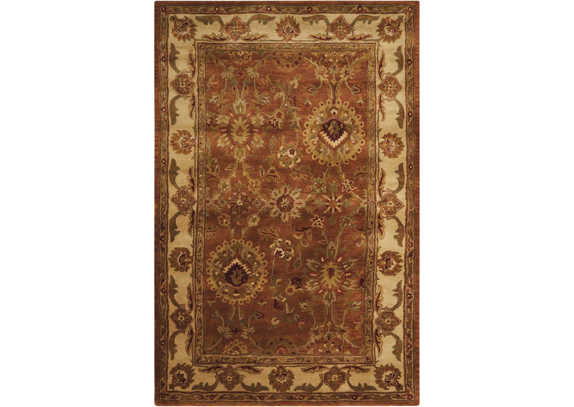 Nourison Jaipur JA13 Brown Multicolor 6'x9' Area Rug,Nourison