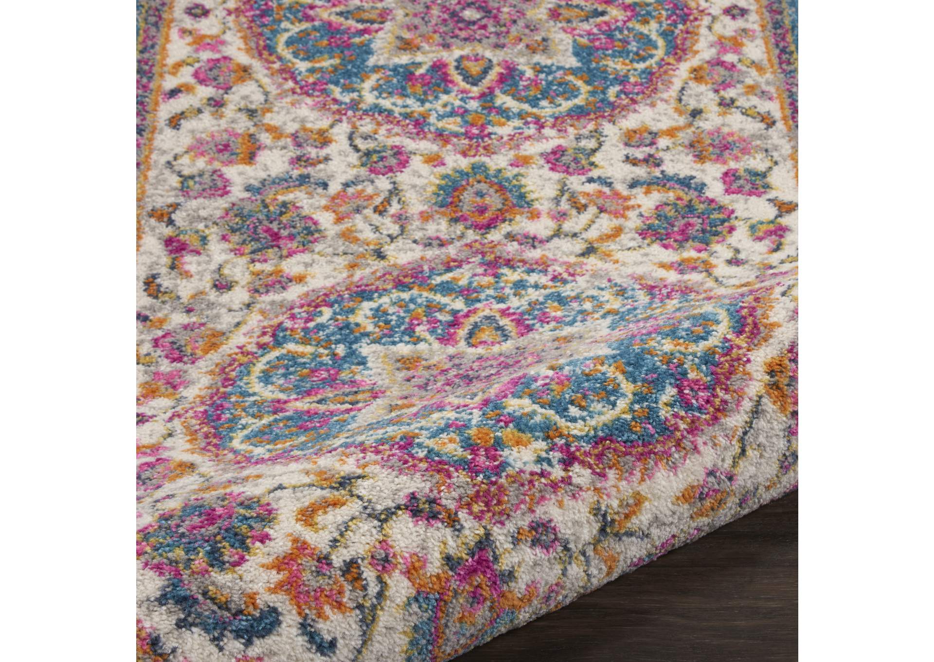 Nourison Passion Bohemian Ivory Multi Colored Area Rug,Nourison