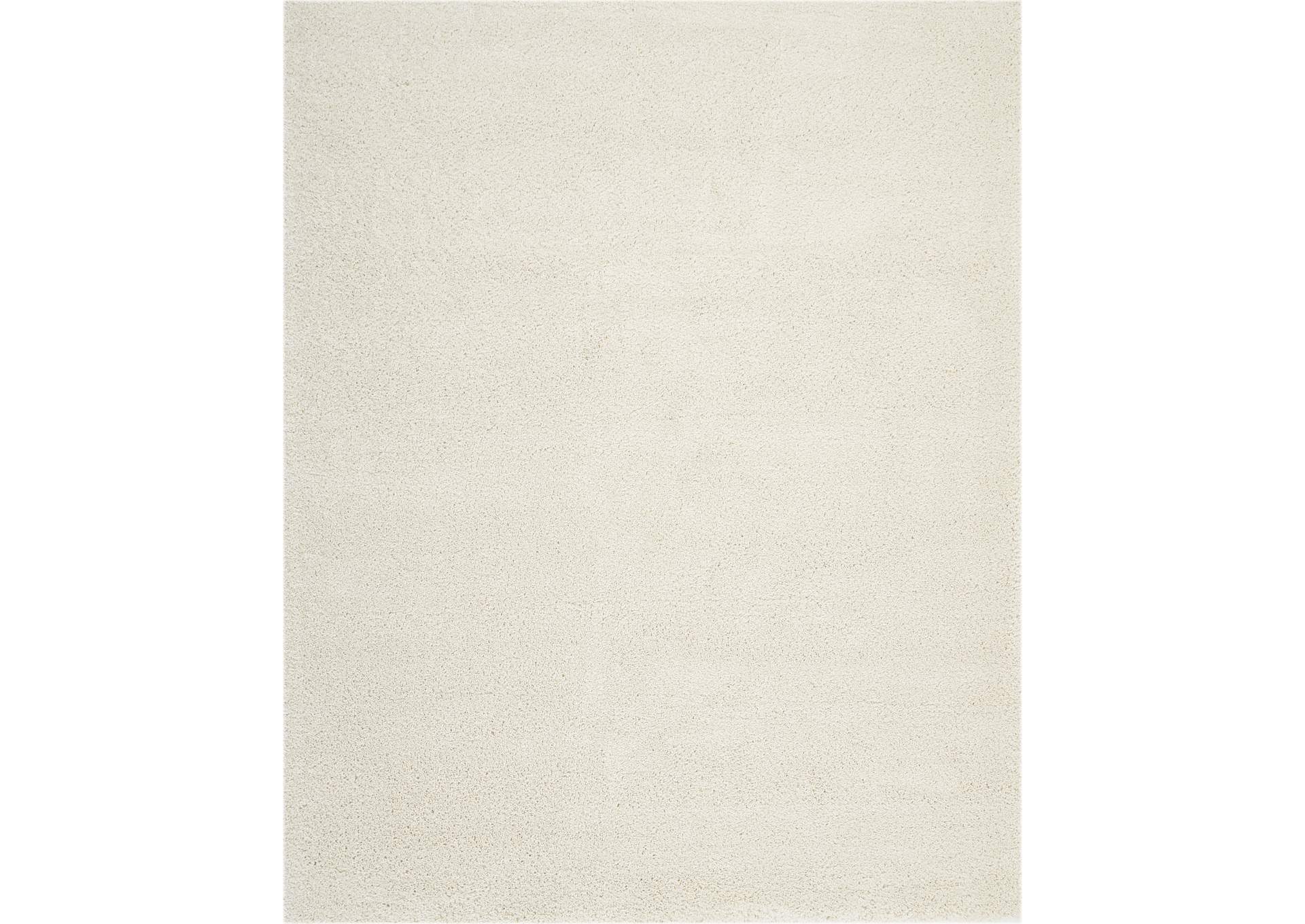 Nourison Malibu Shag MSG01 White 8'x10' Large Rug,Nourison