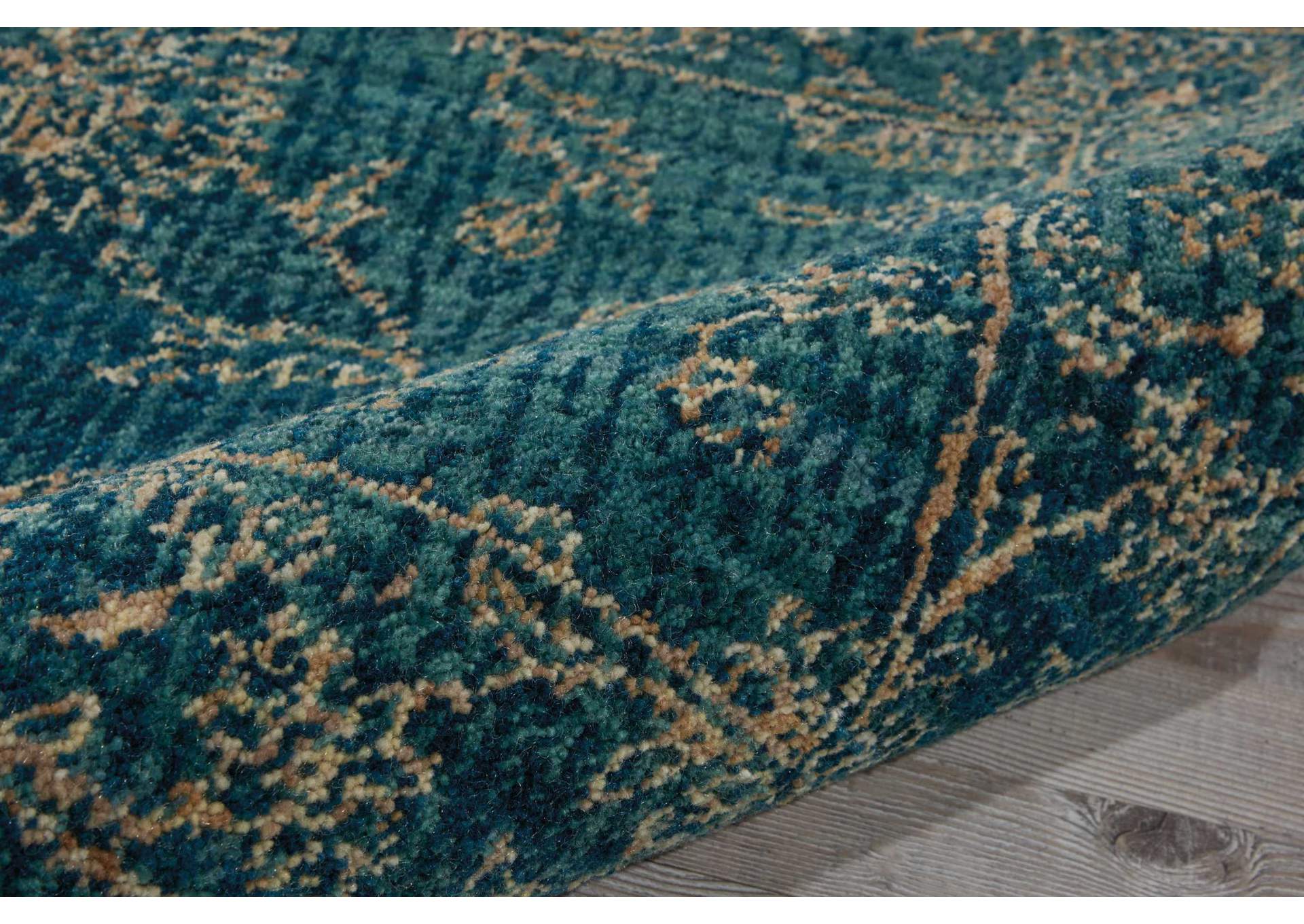 Nourison 2020 NR202 Teal 11' Runner Area Rug,Nourison