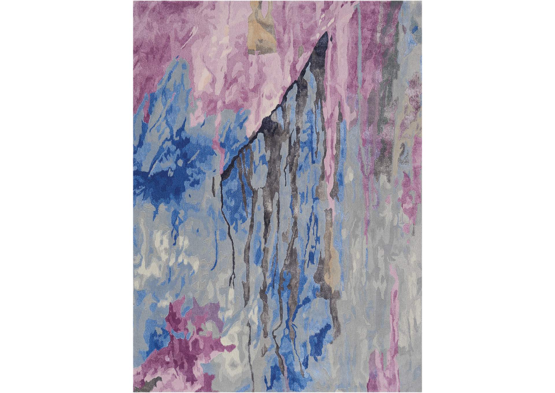 Nourison Prismatic 6'x8' Grey Multicolor Area Rug,Nourison