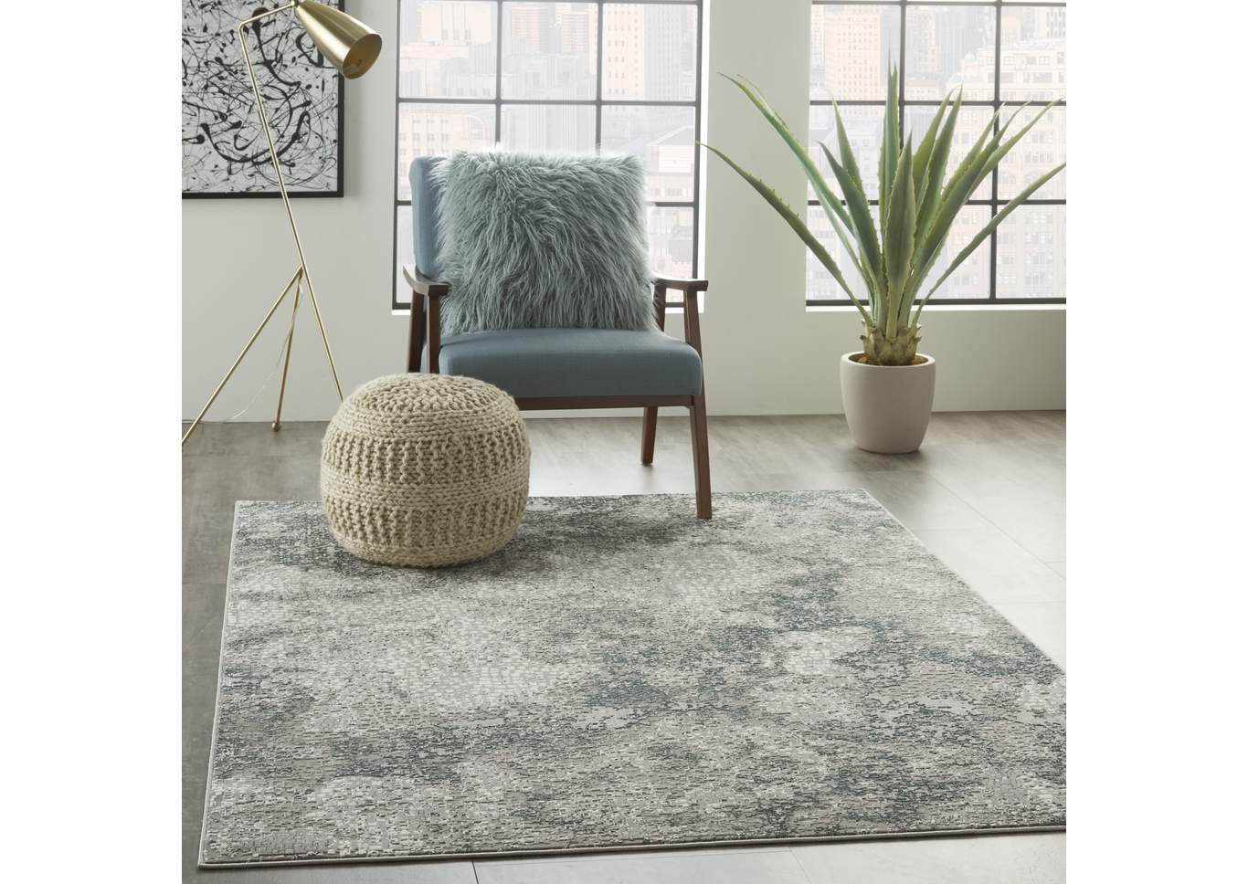 Michael Amini MA90 Uptown 5' x 7' Area Rug,Nourison