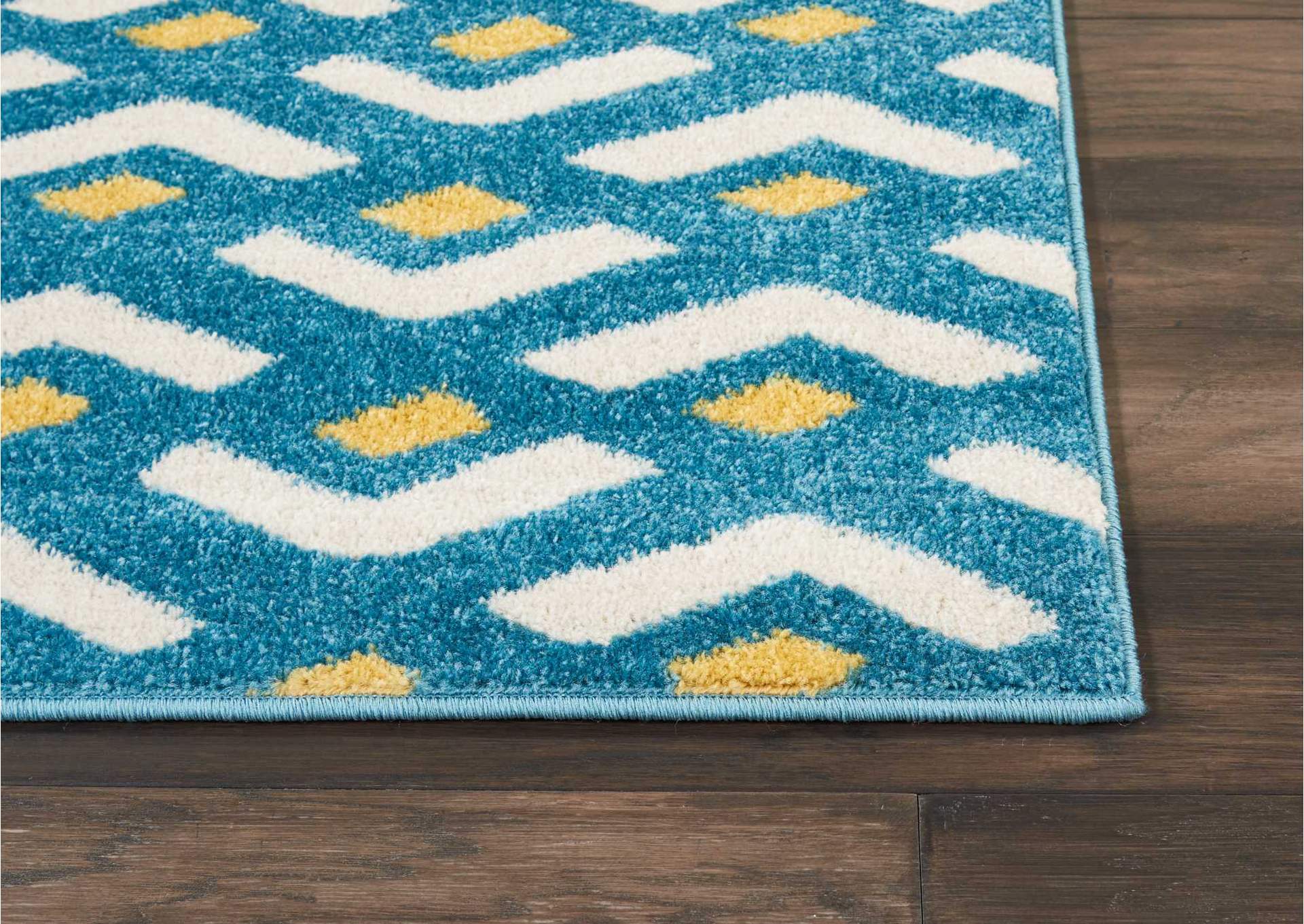 Nourison Harper DS300 Blue 8'x10' Large Rug,Nourison