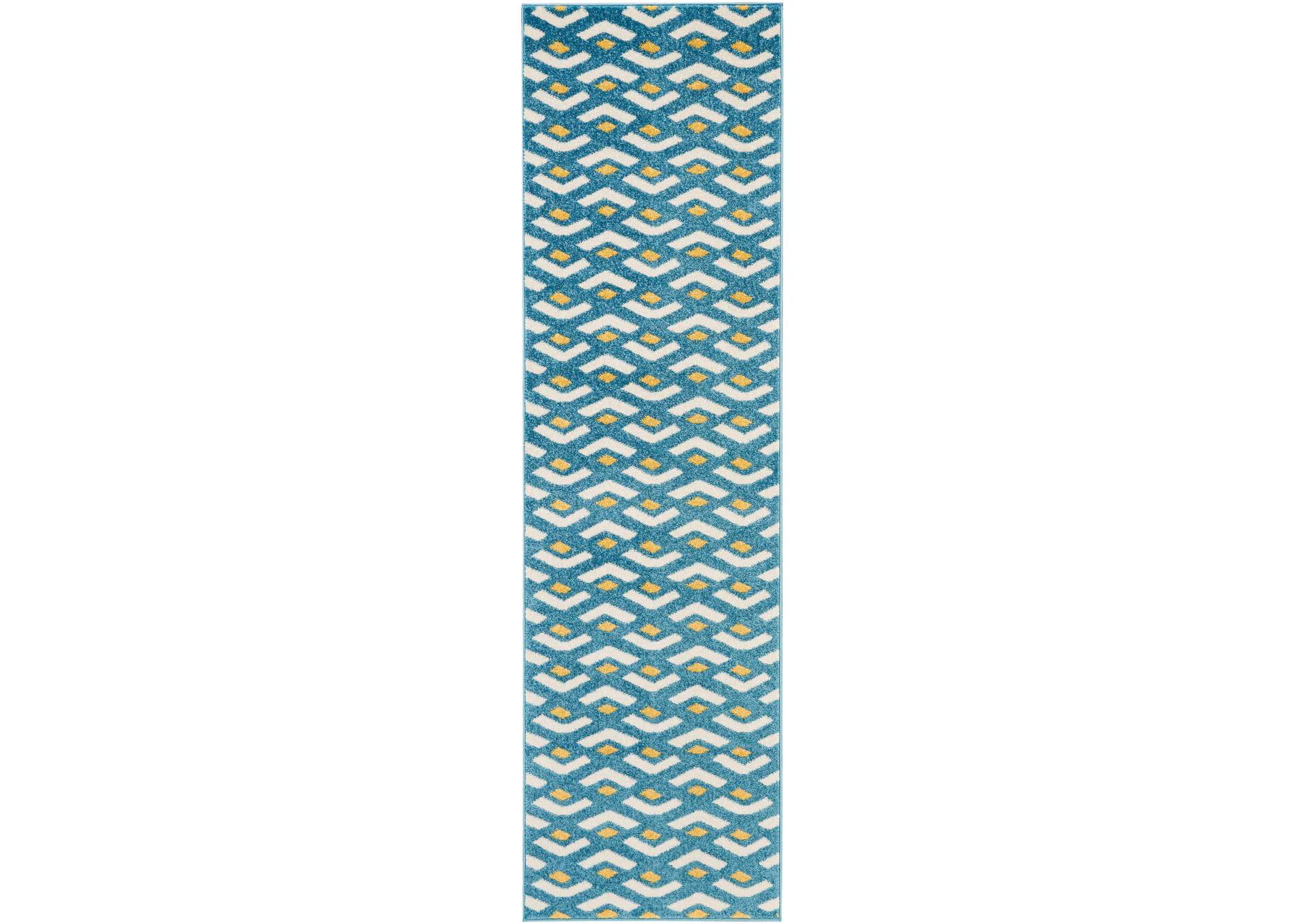 Nourison Harper DS300 Blue 8' Runner Hallway Rug,Nourison