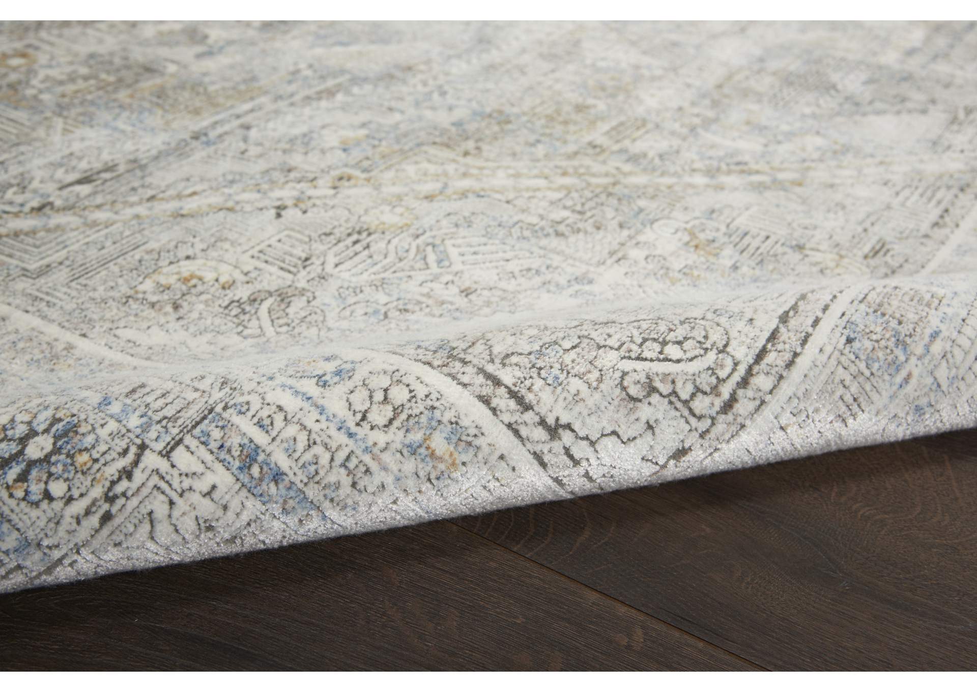 Nourison Starry Nights 9' x 12' Cream and Grey Vintage Area Rug,Nourison