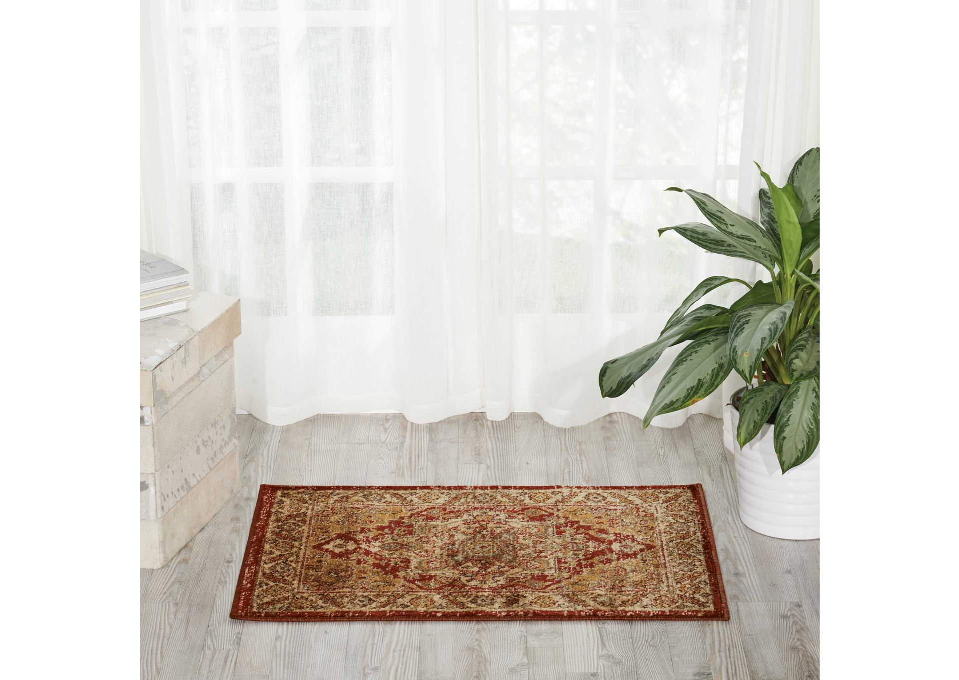 Nourison Delano 2'x3' Red Area Rug,Nourison