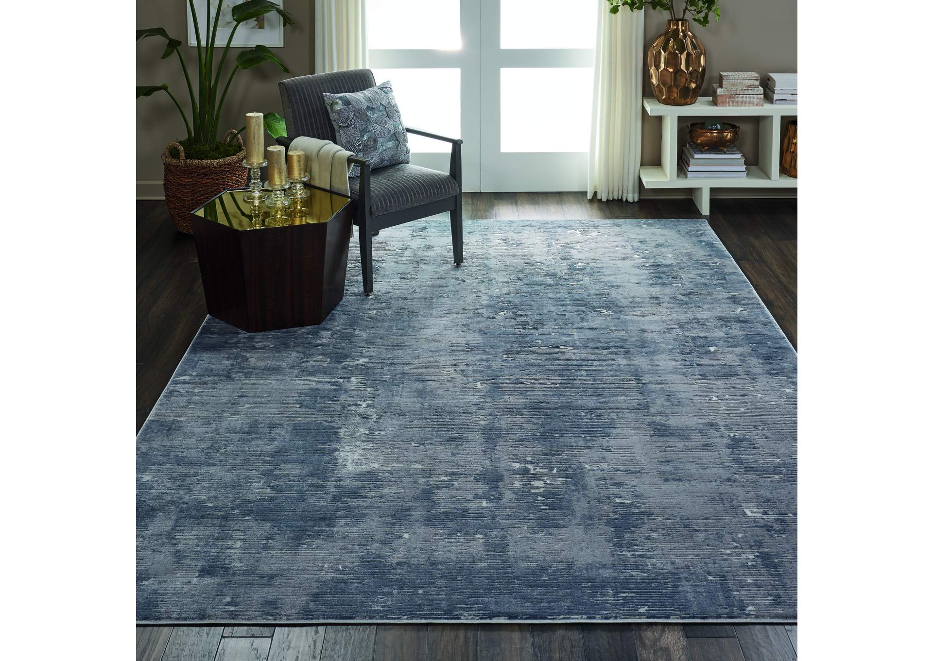 Nourison Rustic Textures RUS05 Grey 8'x11' Oversized Rug,Nourison