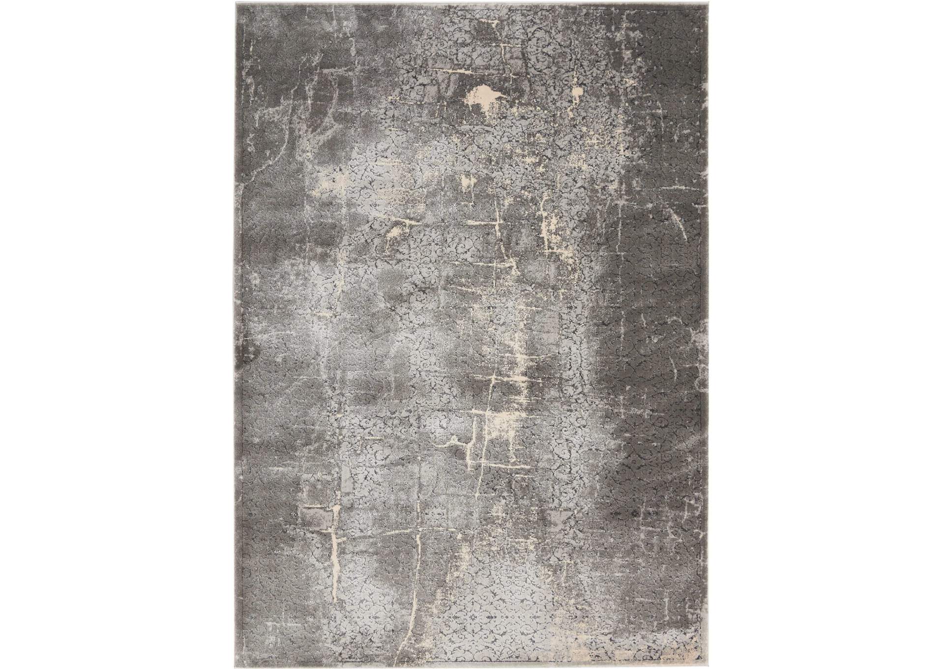 kathy ireland Home Heritage KI353 Charcoal Grey 8'x11' Oversized Rug,Nourison