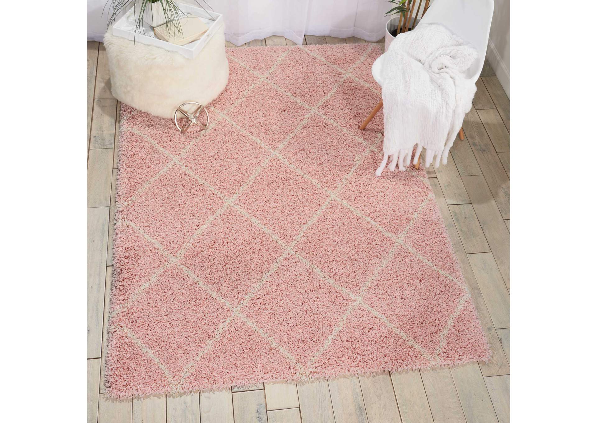 Nourison Brisbane BRI03 Pink 5'x7' Area Rug,Nourison