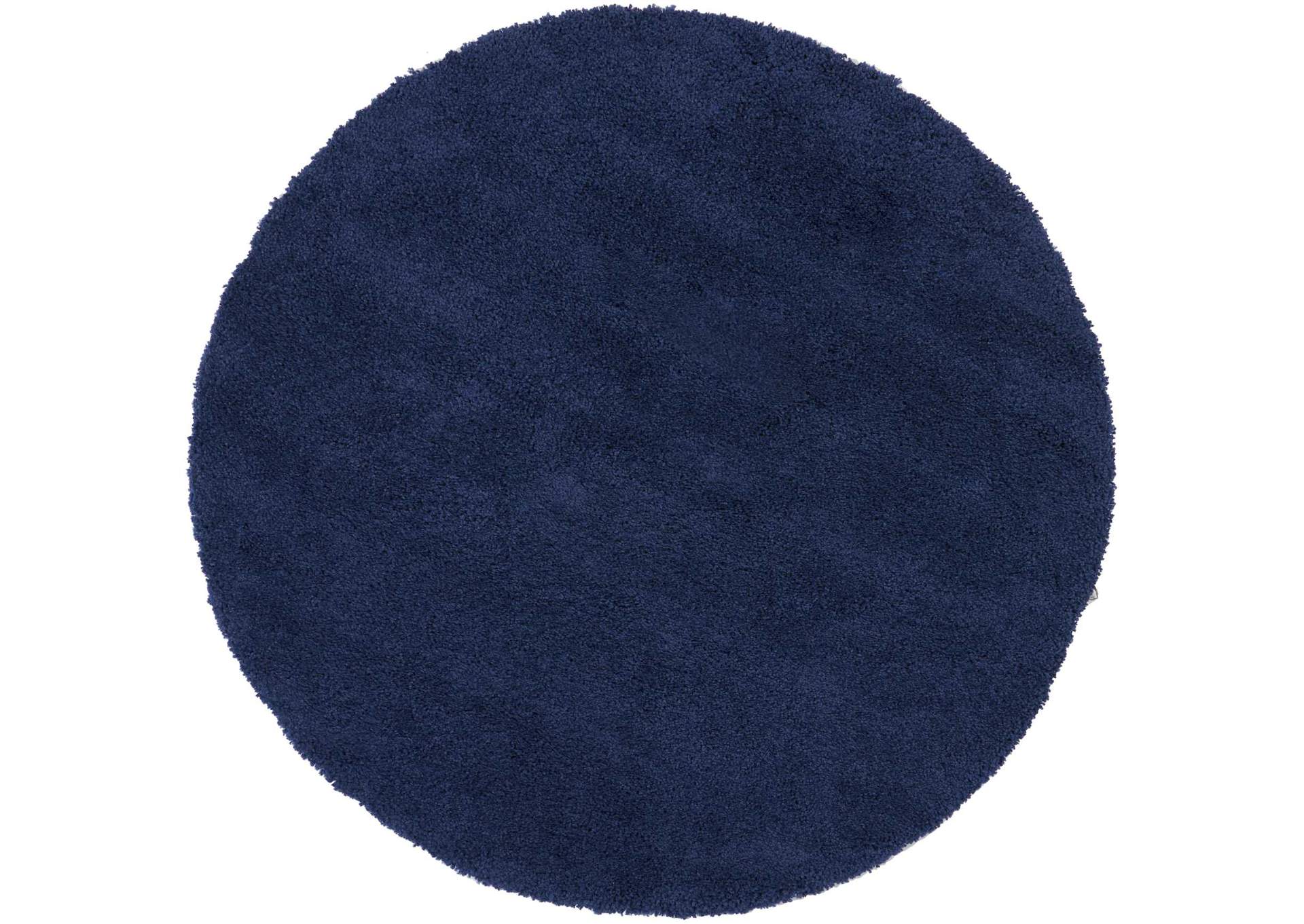 Nourison Malibu Shag MSG01 Dark Blue 7' Round Rug,Nourison