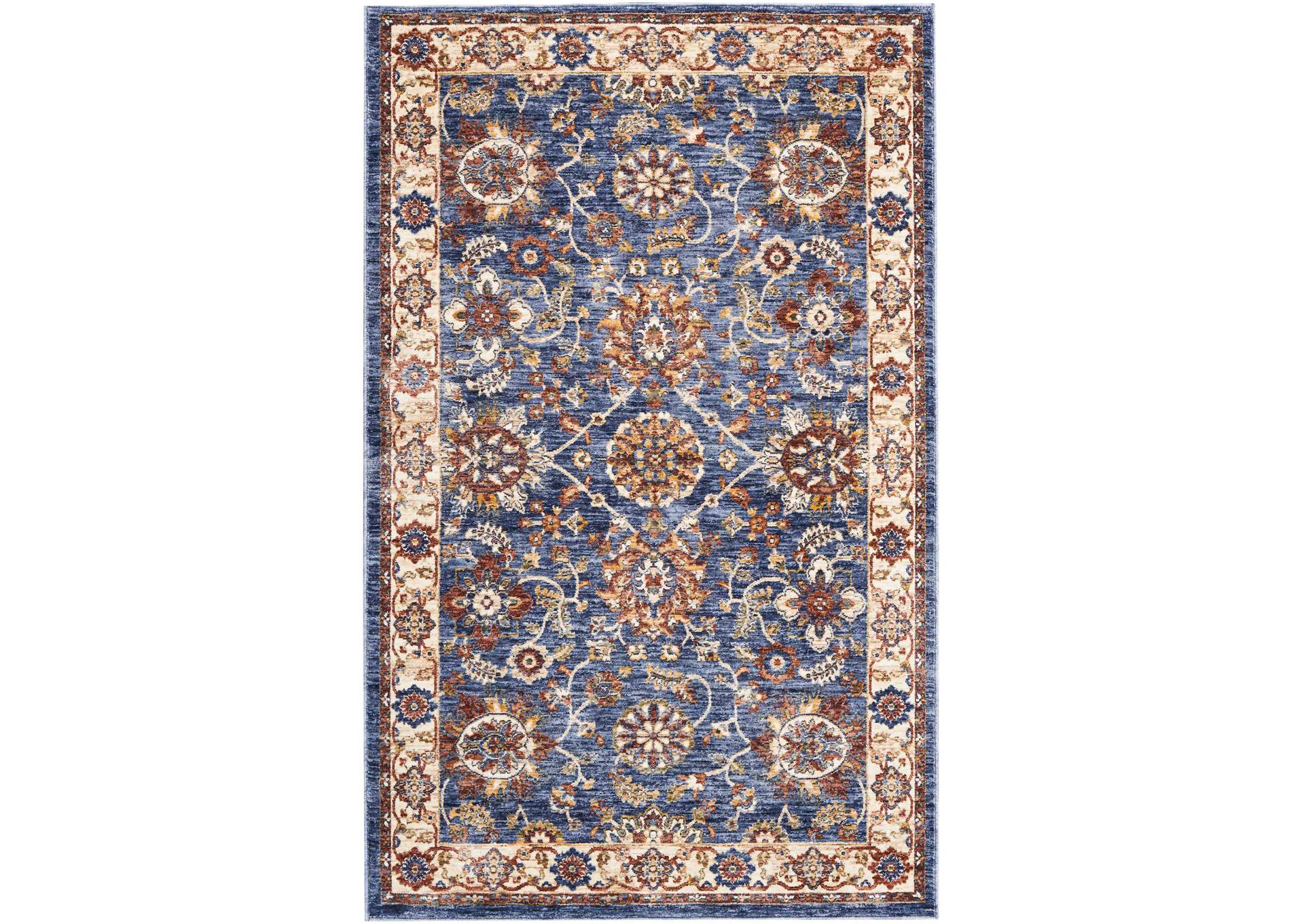 Nourison Lagos LAG04 Blue Multicolor 3'x5' Area Rug,Nourison