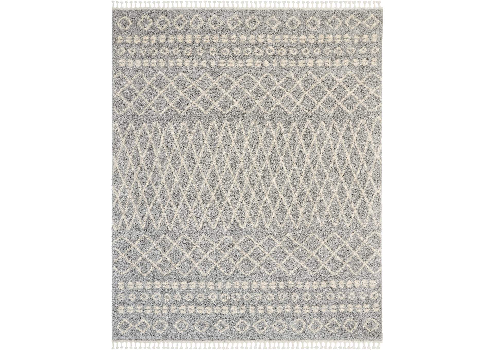Nourison Moroccan Shag MRS02 Jute 9'x13' Oversized Rug,Nourison