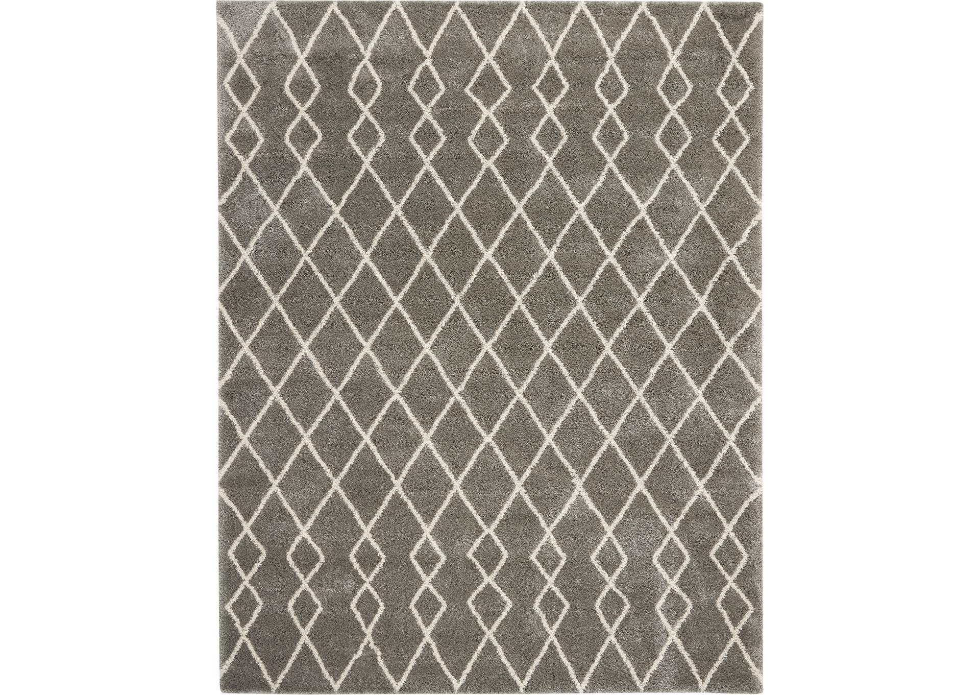 Nourison Martil MAT01 Grey 8'x10' Large Plush Rug,Nourison