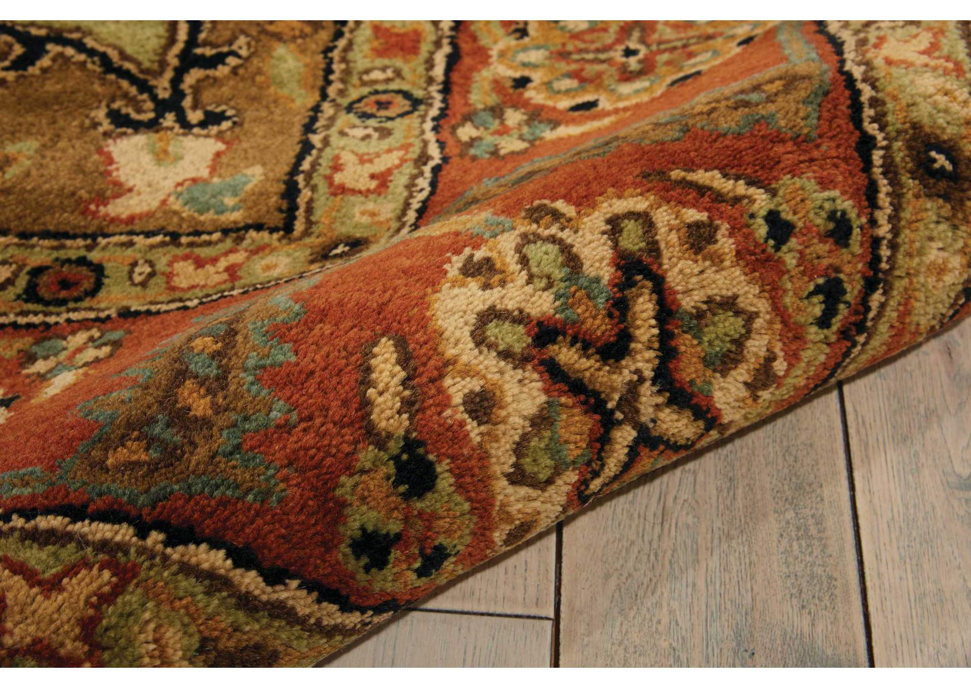 Nourison Jaipur JA33 Red Multicolor 8' Runner Hallway Rug,Nourison