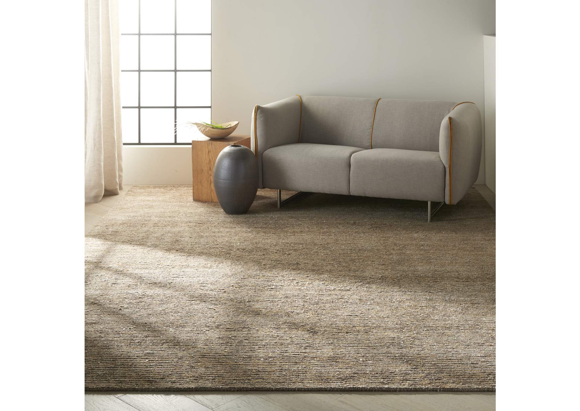 Calvin Klein Home Mesa MSA01 Brown 9'x12' Rug,Nourison