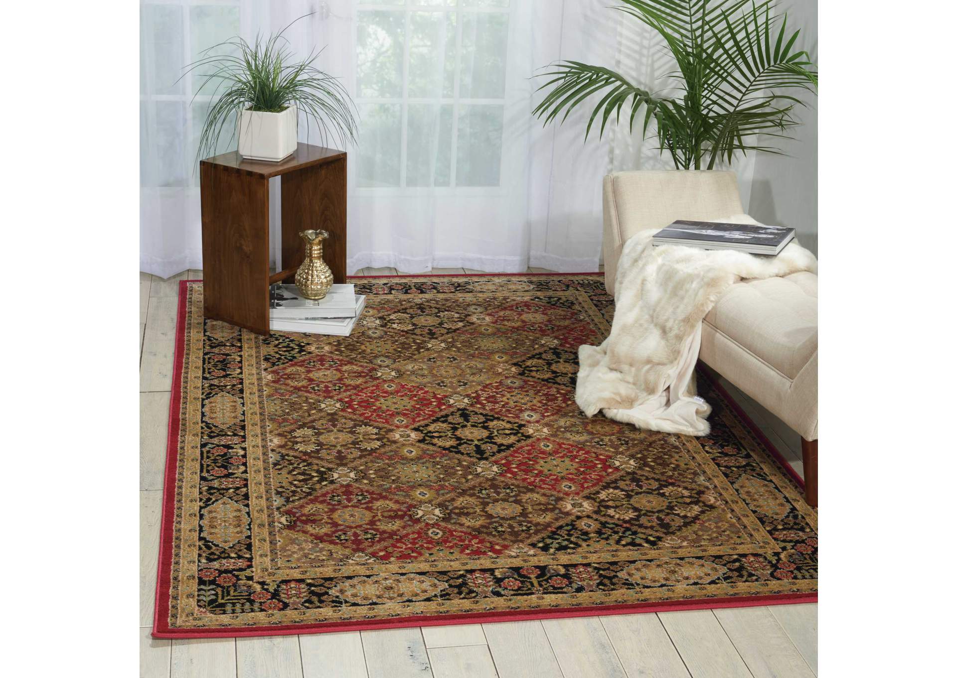 Nourison Delano DEL03 Multicolor 4'x6' Area Rug,Nourison