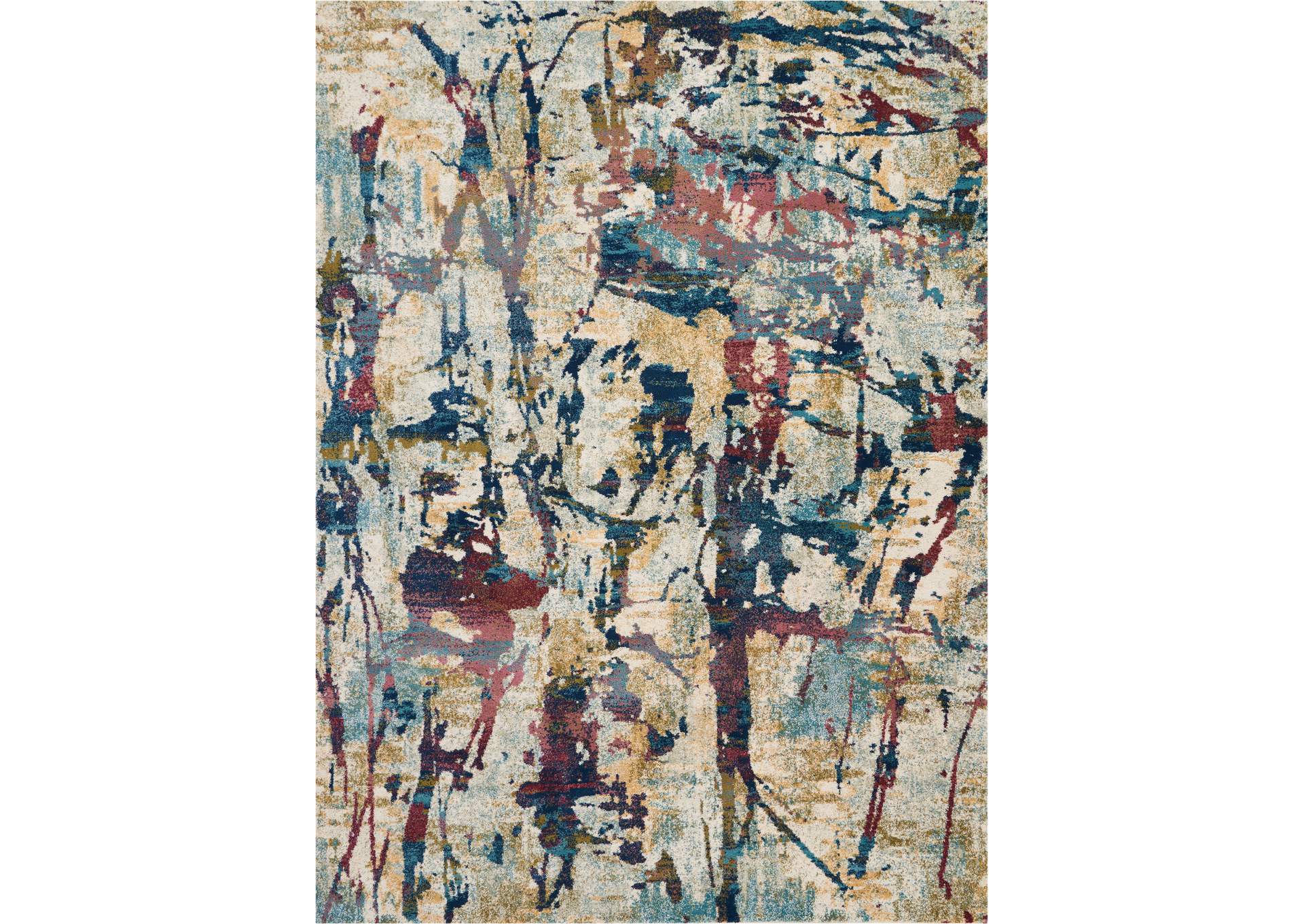 Nourison Fusion FSS10 Multicolor 8'x11' Oversized Plush Shag Rug,Nourison
