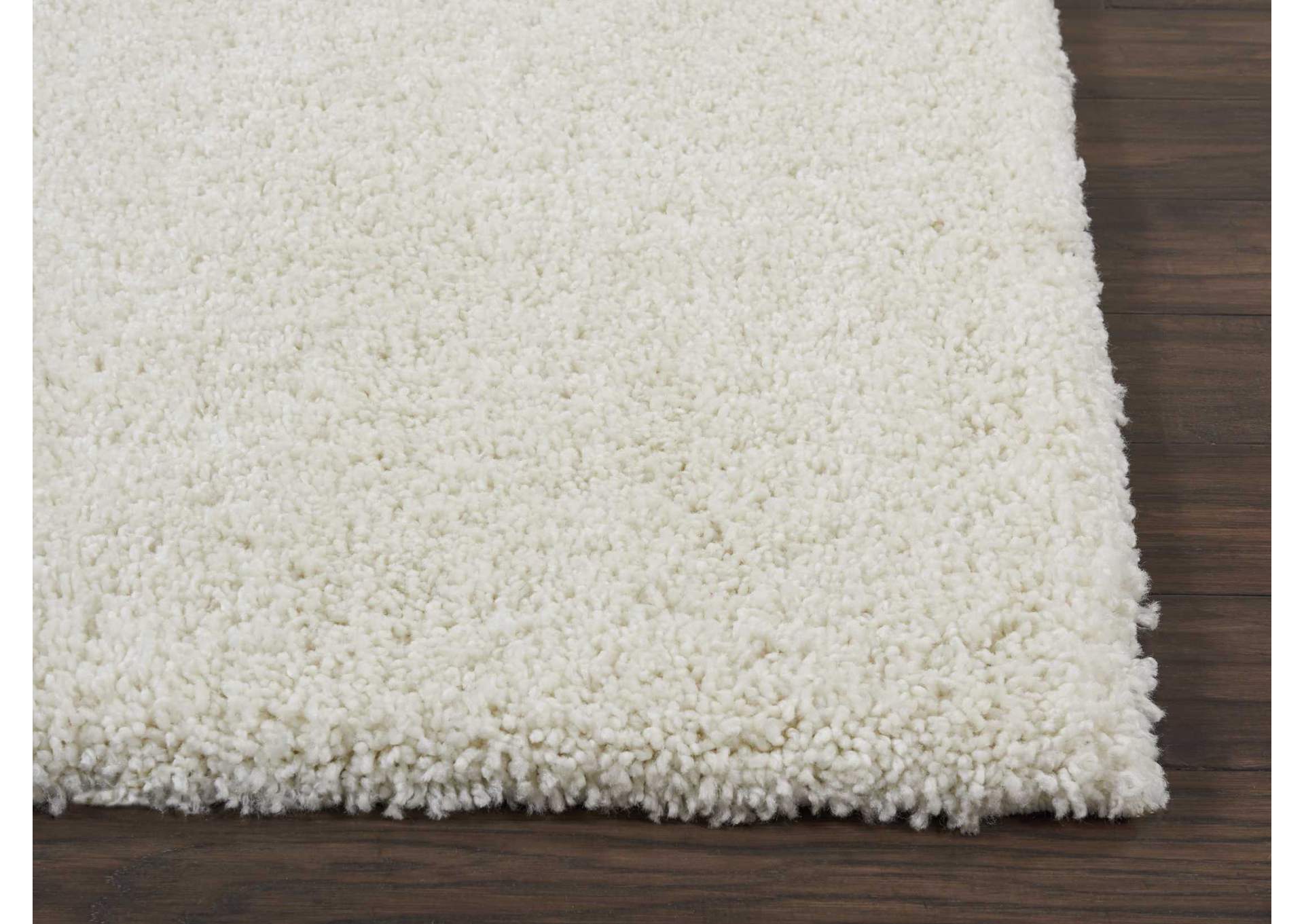 Nourison Malibu Shag MSG01 White 9'x12' Oversized Rug,Nourison